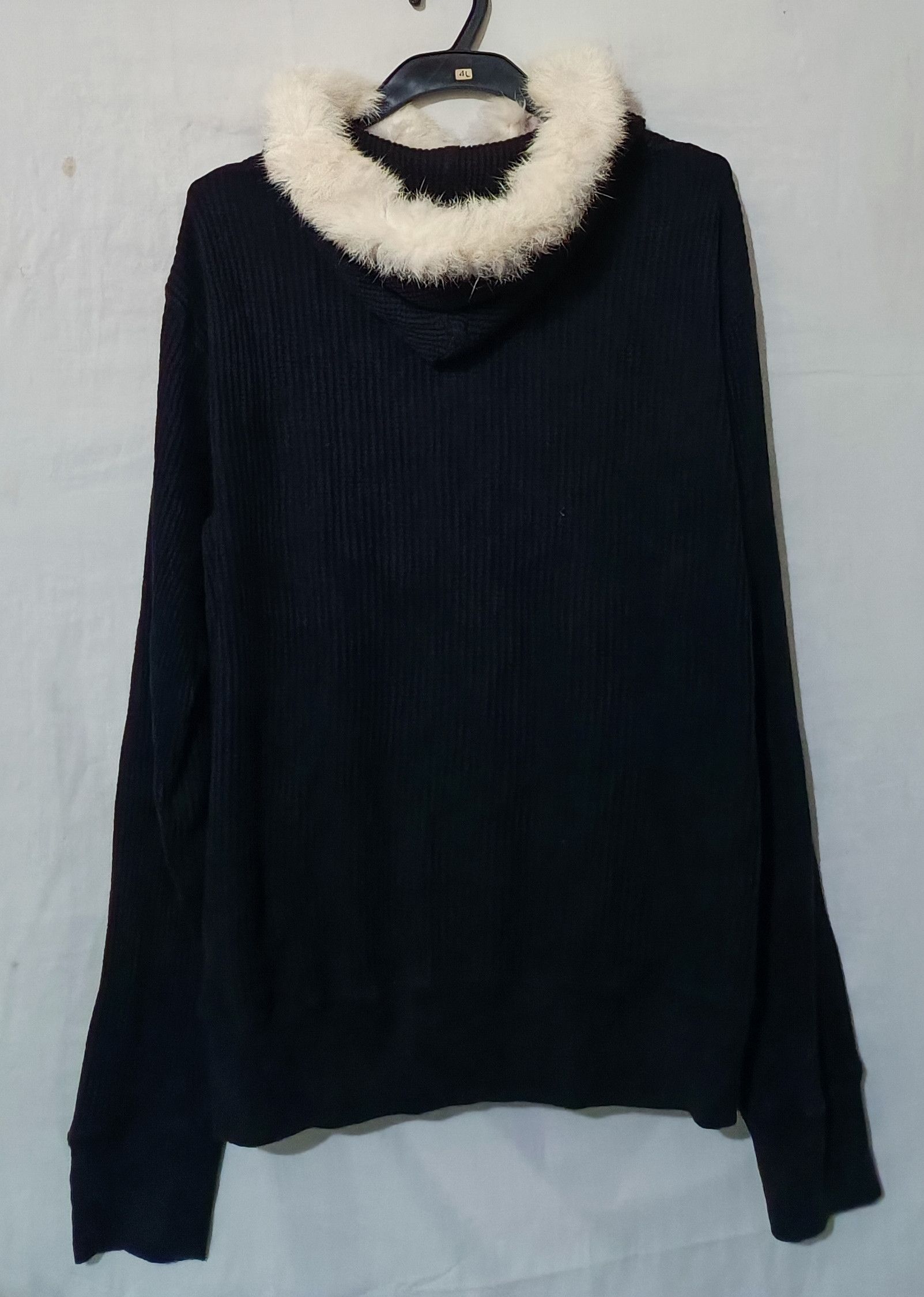 14th Addiction × KMRii × Vintage Faux Fur Black Knit Fur Hoodie Size US L / EU 52-54 / 3 - 2 Thumbnail