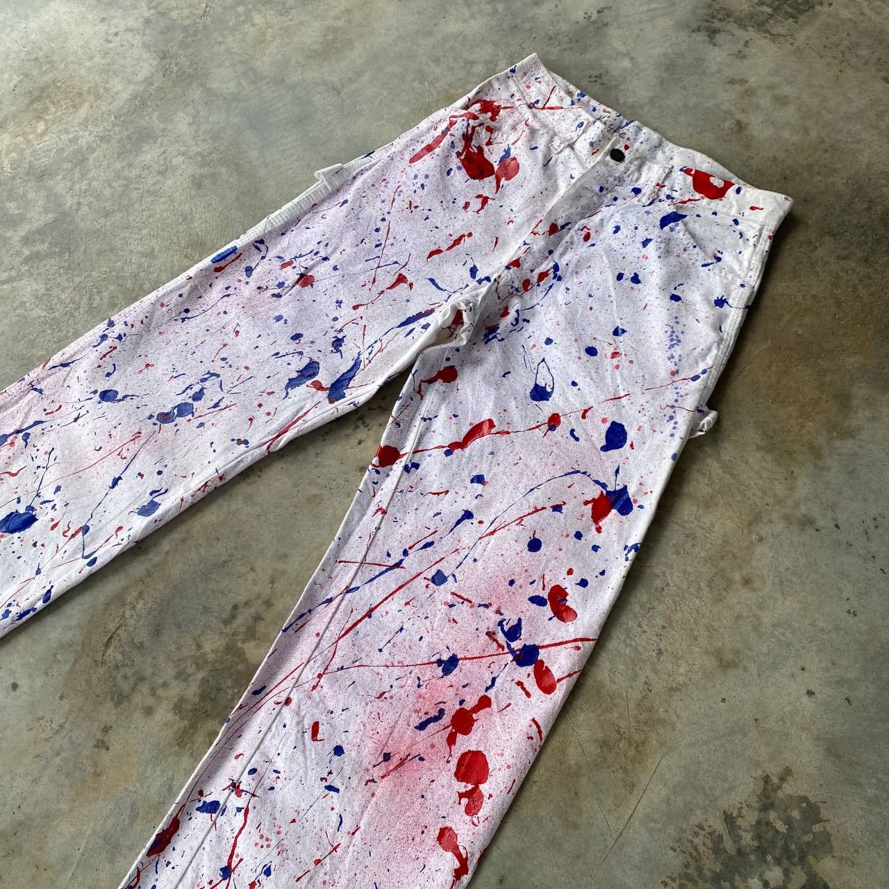 Vintage VINTAGE DICKIES CARPENTER REWORKED SPLATTER PAINT W28X32 Size US 28 / EU 44 - 4 Thumbnail