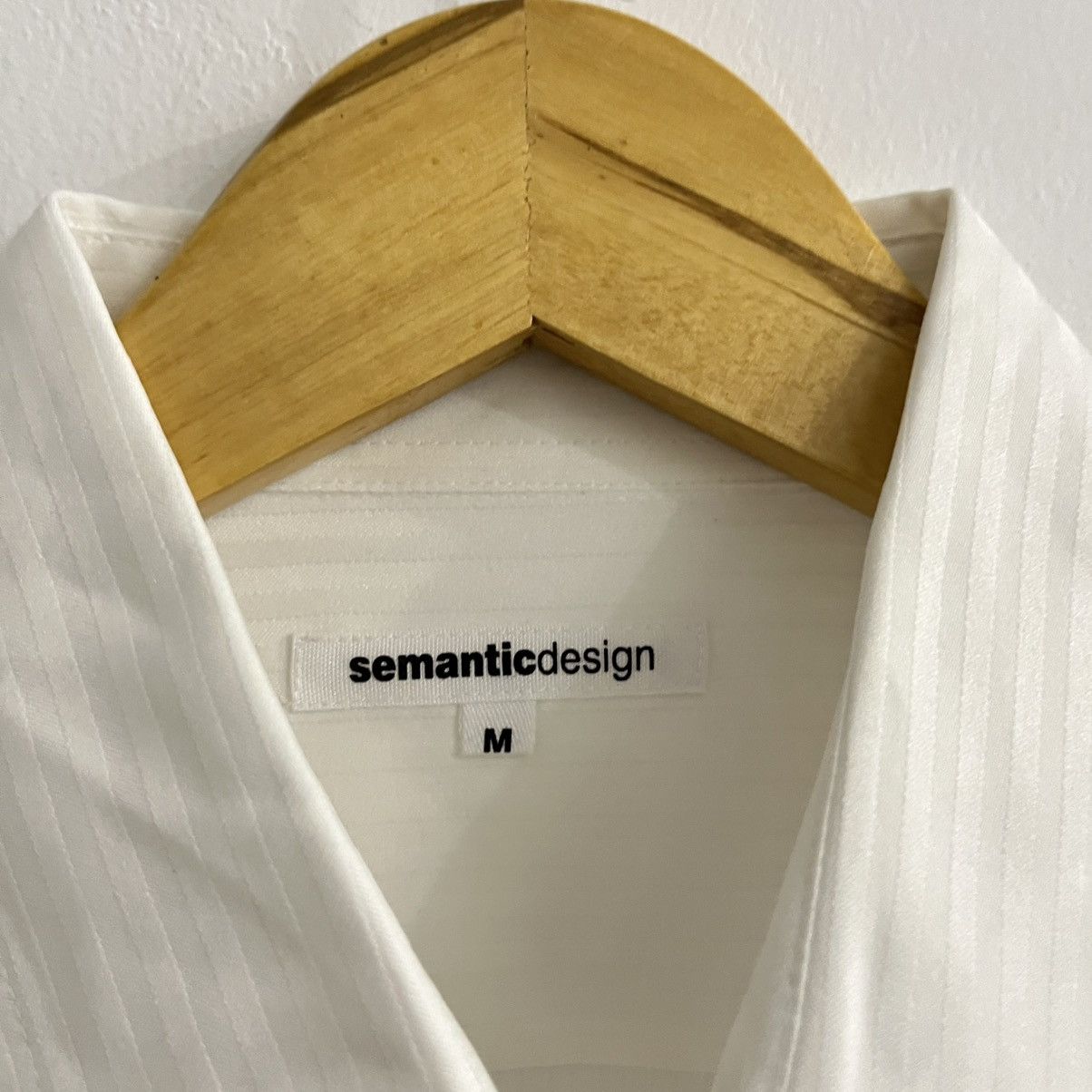 Japanese Brand semanticdesign - White formal Shirt Size US M / EU 48-50 / 2 - 4 Thumbnail