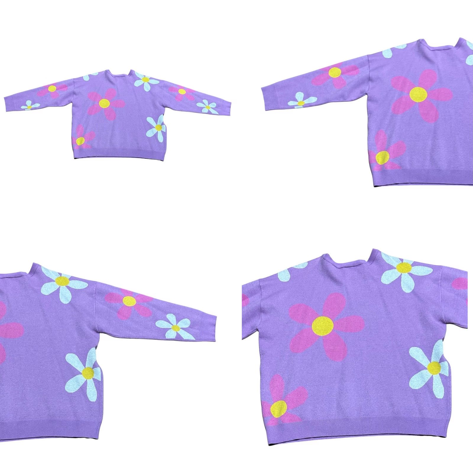 Disney DISNEYLAND Daisy Duck Knit Sweater Women's 1XL BNWT Purple Pullover Cardigan? Size XL / US 12-14 / IT 48-50 - 10 Thumbnail
