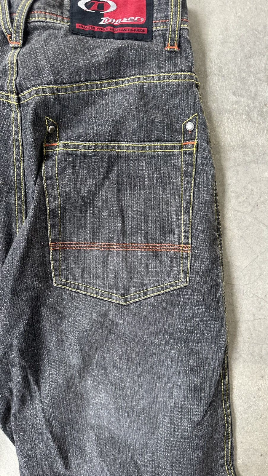 Japanese Brand Y2K TRANSER BAGGY PATCH DENIM PANT Size US 30 / EU 46 - 13 Thumbnail