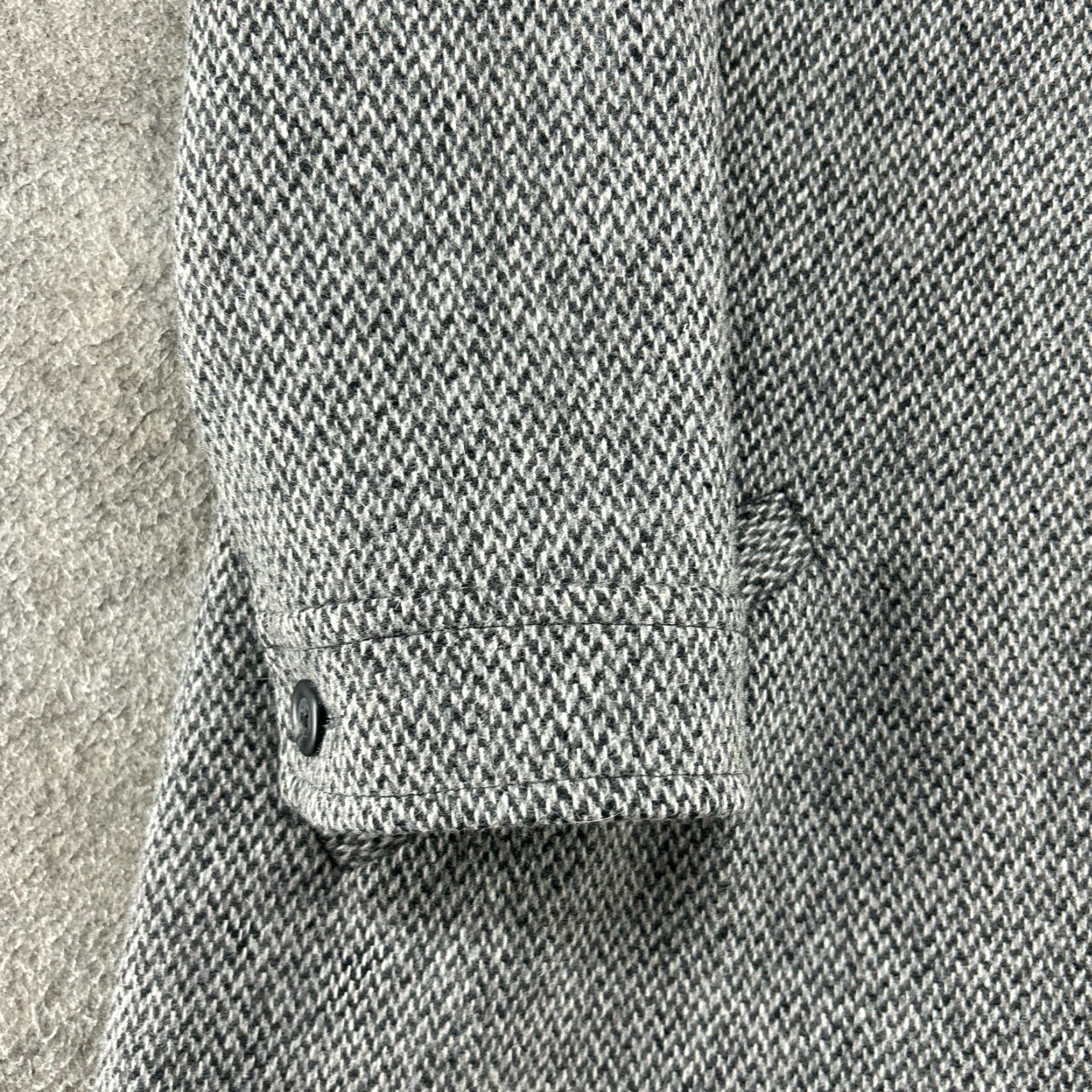 J. Jill VINTAGE J. Jill Trench Coat Womens 14 Grey Long Overcoat Lined Tweed Wool Woolen Jacket Coat 80s Womens Size XL / US 12-14 / IT 48-50 - 4 Thumbnail