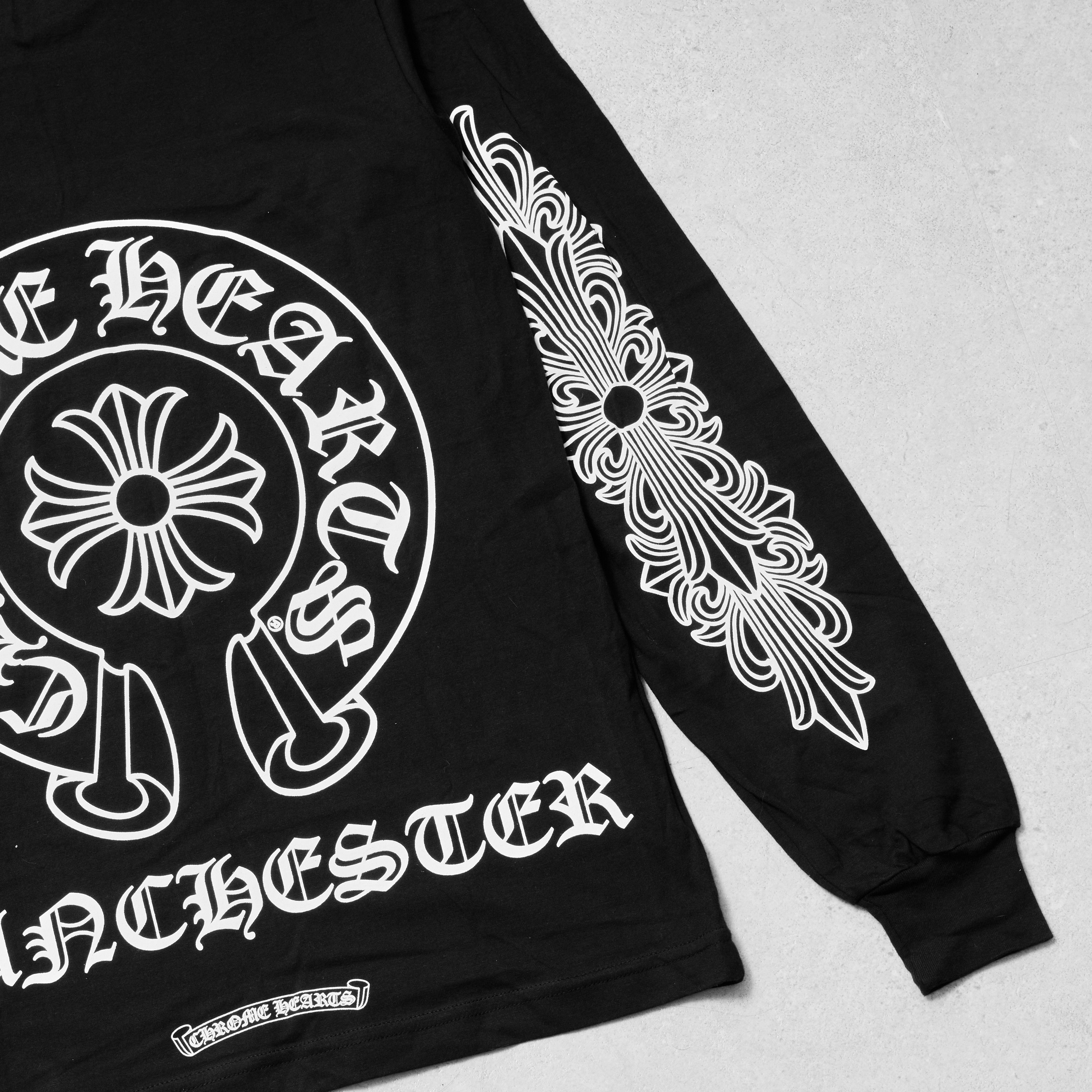 Chrome Hearts CHROME HEARTS Manchester Long Sleeve Tee Shirt BLACK Size US S / EU 44-46 / 1 - 8 Thumbnail