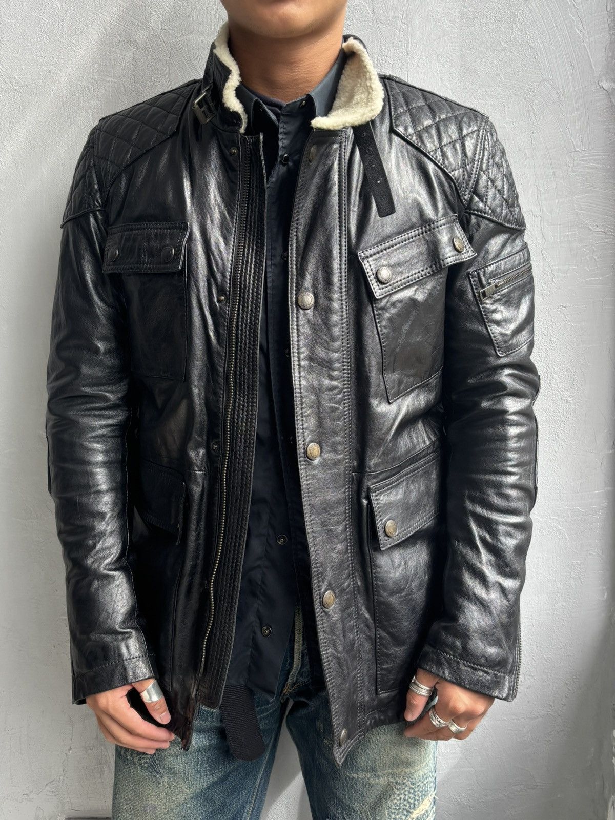 Burberry Burberry By Christopher Bailey M-65 lamb leather jacket. Size US M / EU 48-50 / 2 - 1 Thumbnail