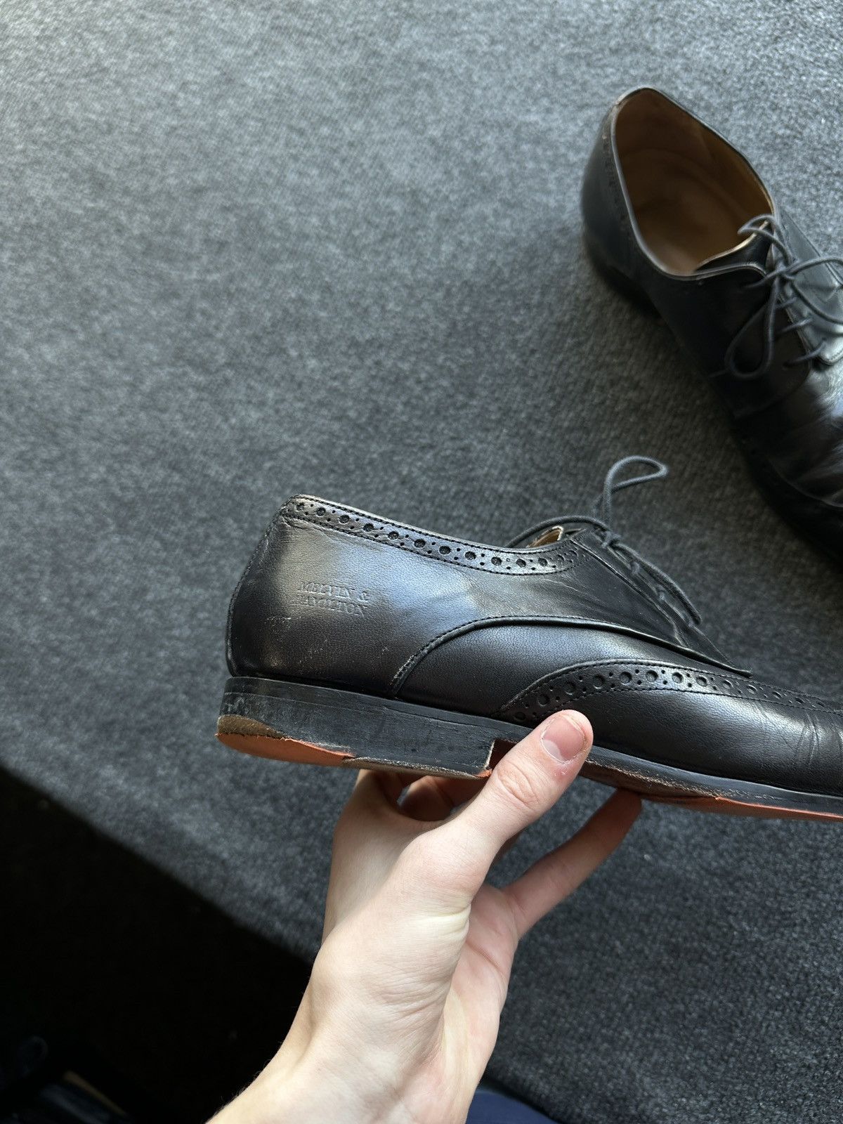 Melvin & Hamilton LUXURY 🚨 MELVIN & HAMILTON VNTG SHOES MEN BLACK LUXURY RARE Size US 12 / EU 45 - 6 Thumbnail