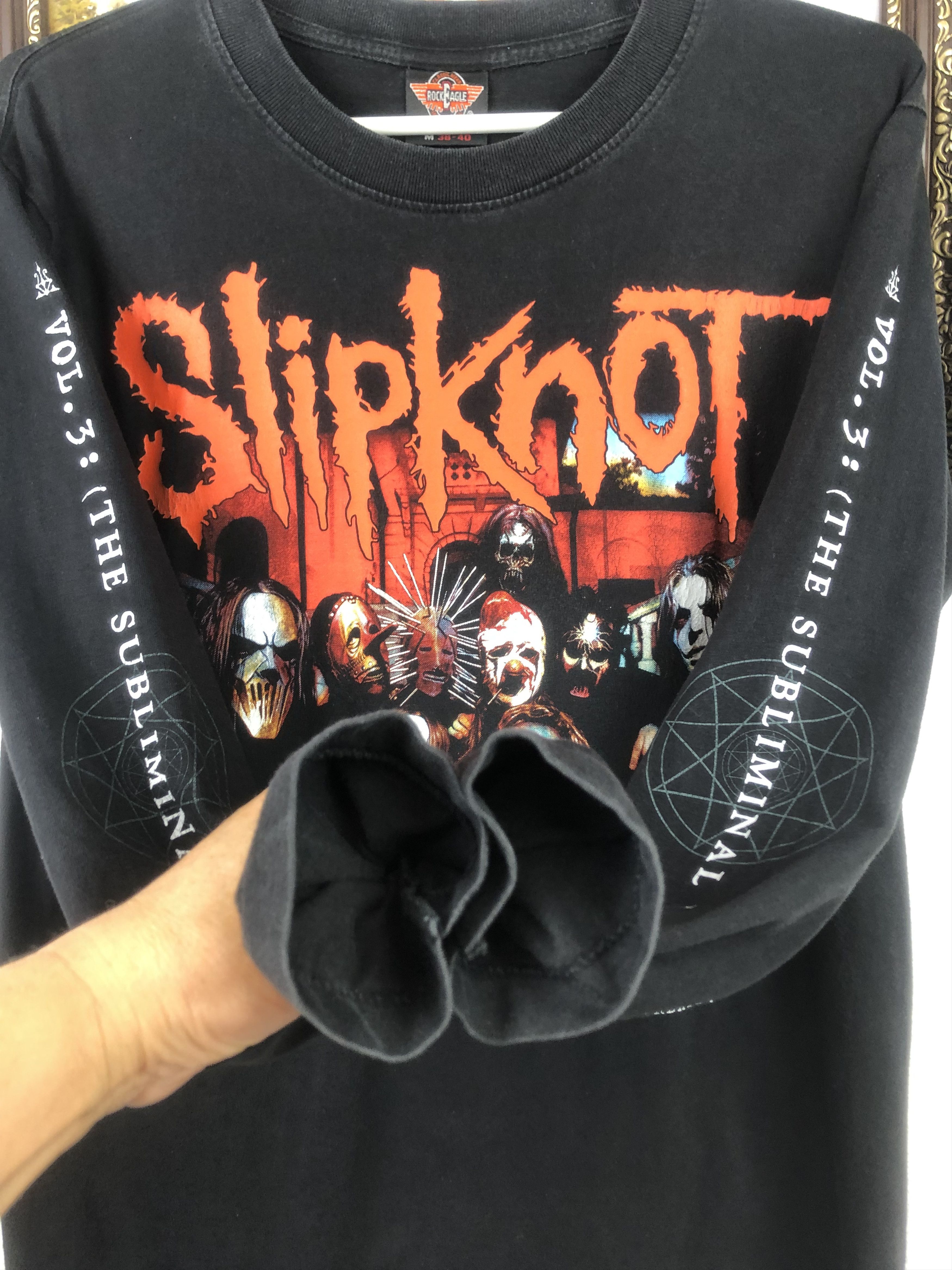 Band Tees Vintage Slipknot Over Print Band Shirt Long Sleeve Tee Iowa Size US S / EU 44-46 / 1 - 7 Thumbnail