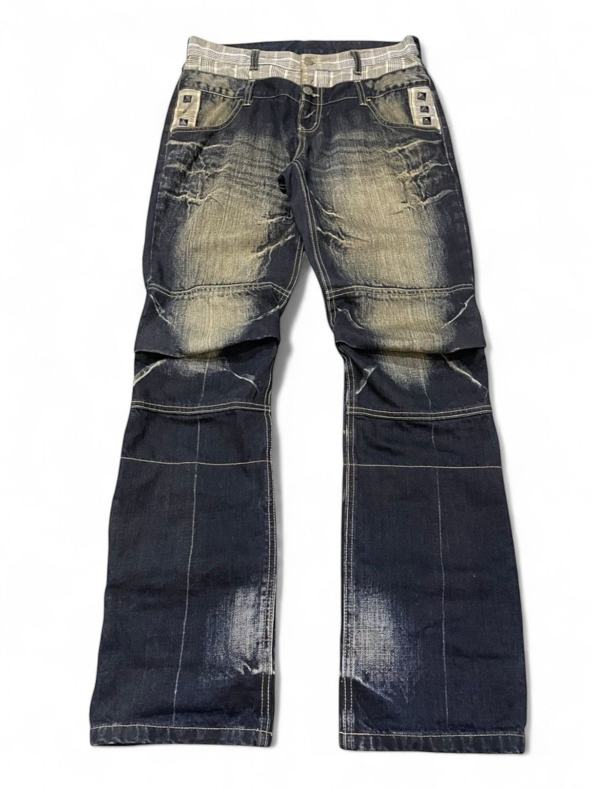 PPFM × semanticdesign PPFM Japan Booze & Pills & Powders Double Waist Loose Jeans Size US 32 / EU 48 - 1 Thumbnail