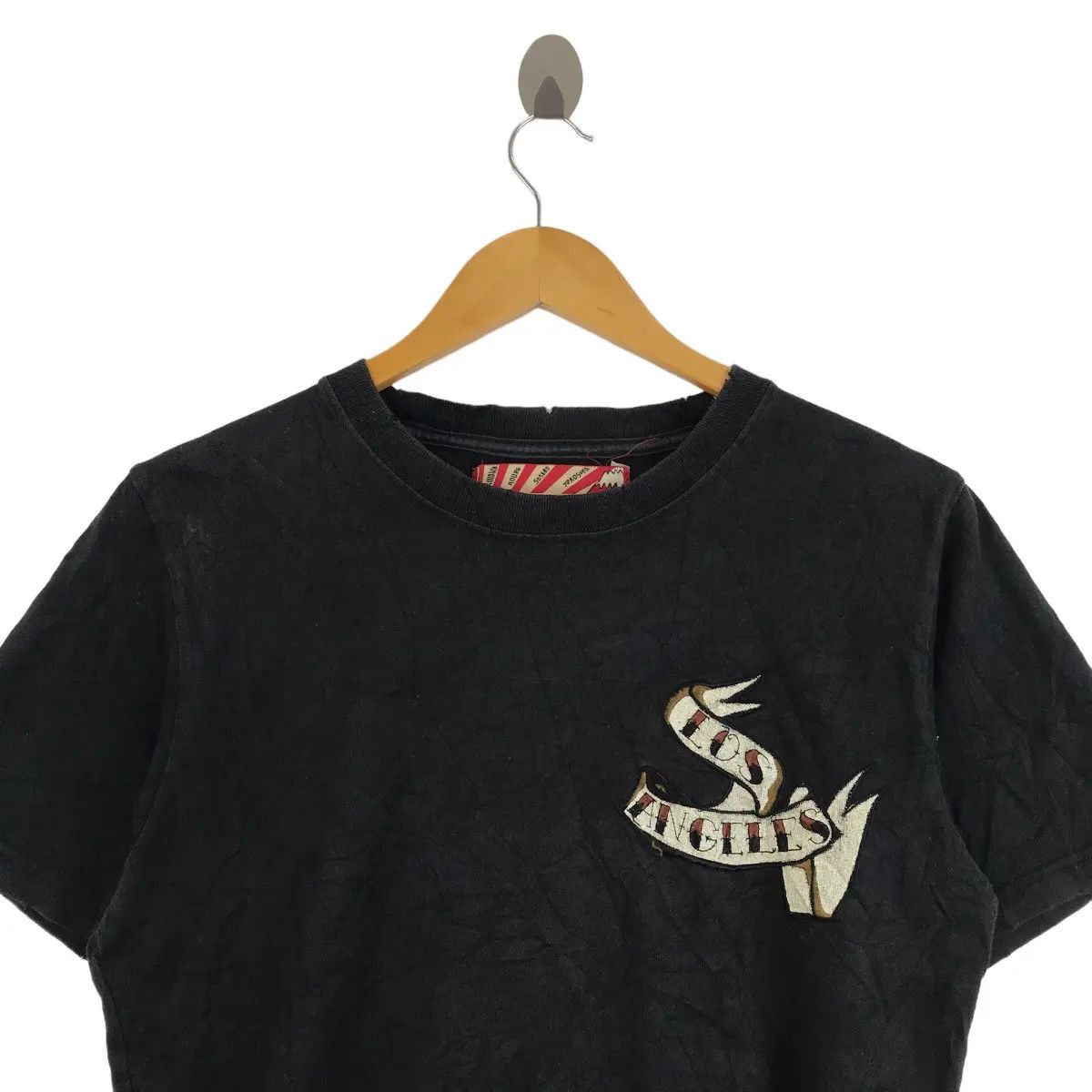 Vintage Vtg HOUSTON LOS ANGELES Skull Military Army Tee Shirt Peace Size US M / EU 48-50 / 2 - 2 Thumbnail