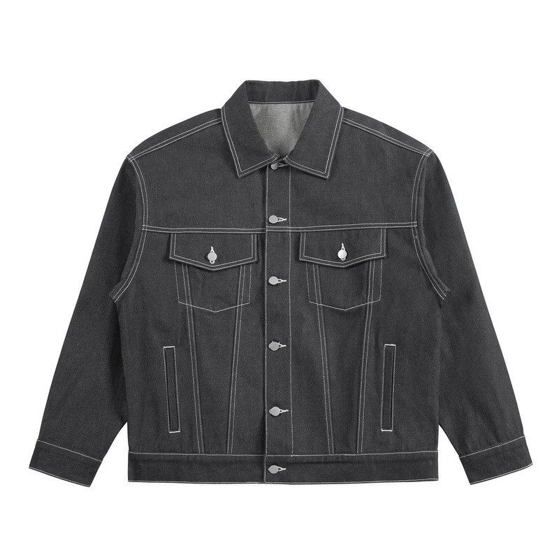 utility denim skate hiphop loose jacket