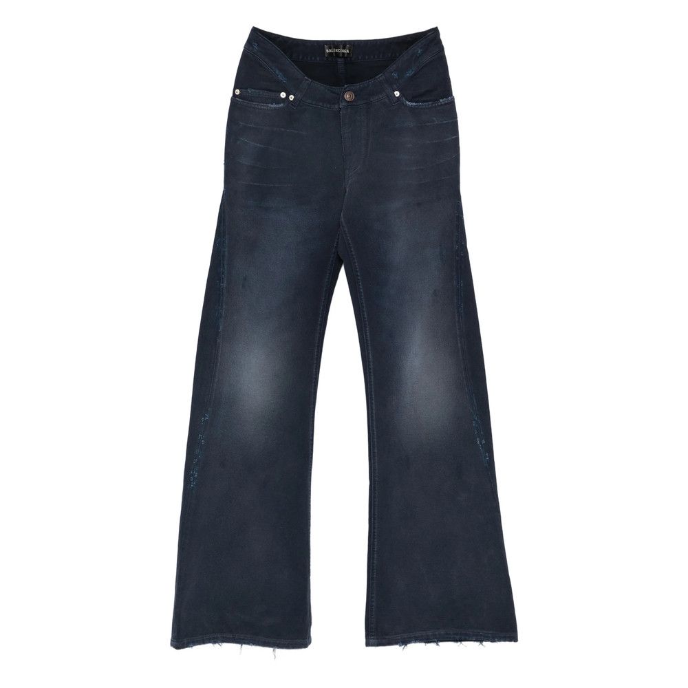 Balenciaga Balenciaga BLUE Denim - Flared Jeans Size 26" / US 2 / IT 38 - 1 Thumbnail