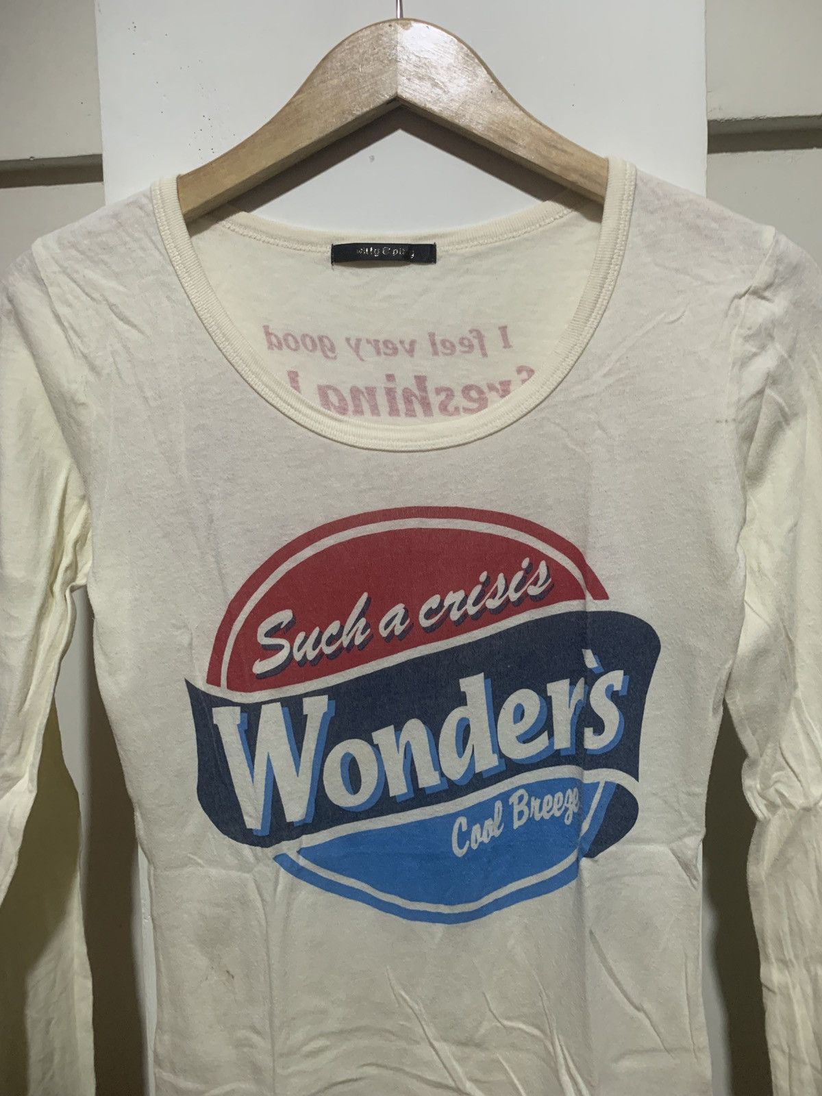 Hysteric Glamour × Swarovski Japanese Such A Crisis Gothic Poem Long Sleeve T Shirt Size US M / EU 48-50 / 2 - 5 Thumbnail