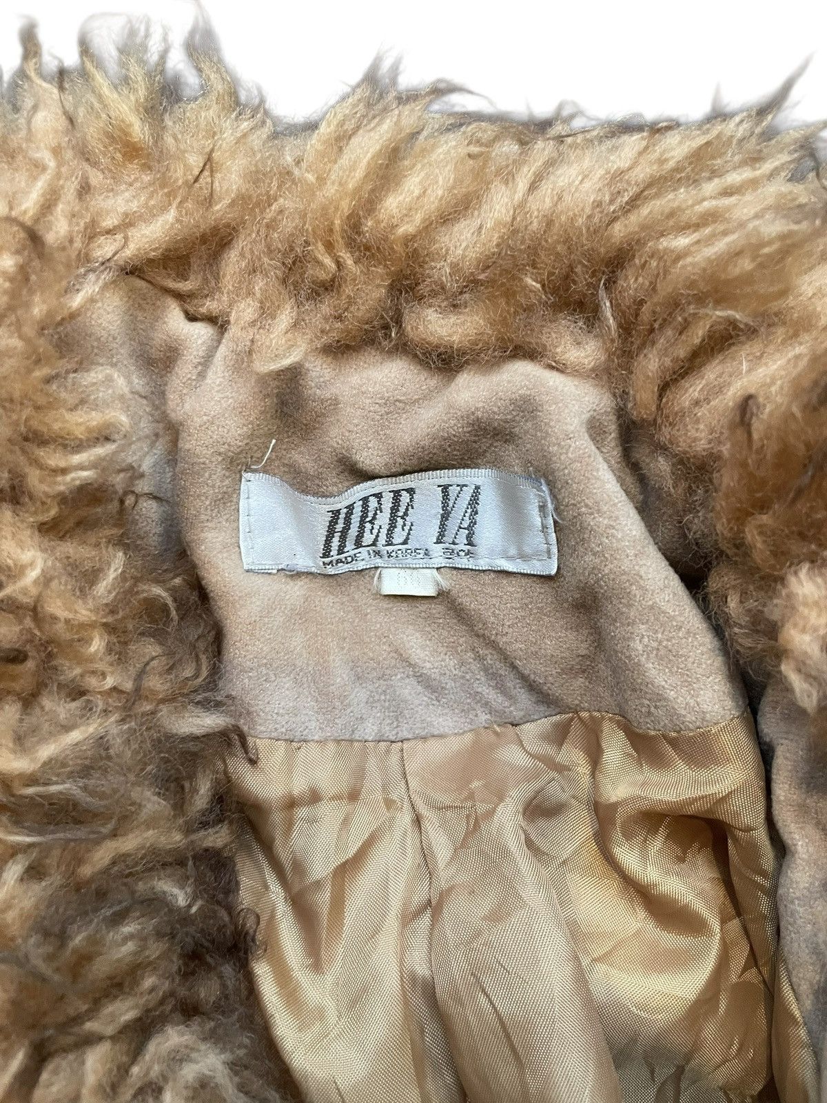 Japanese Brand 2000s Hee Ya - Shearling Faux Leather Jacket Faux Mink Fur Size US M / EU 48-50 / 2 - 4 Thumbnail