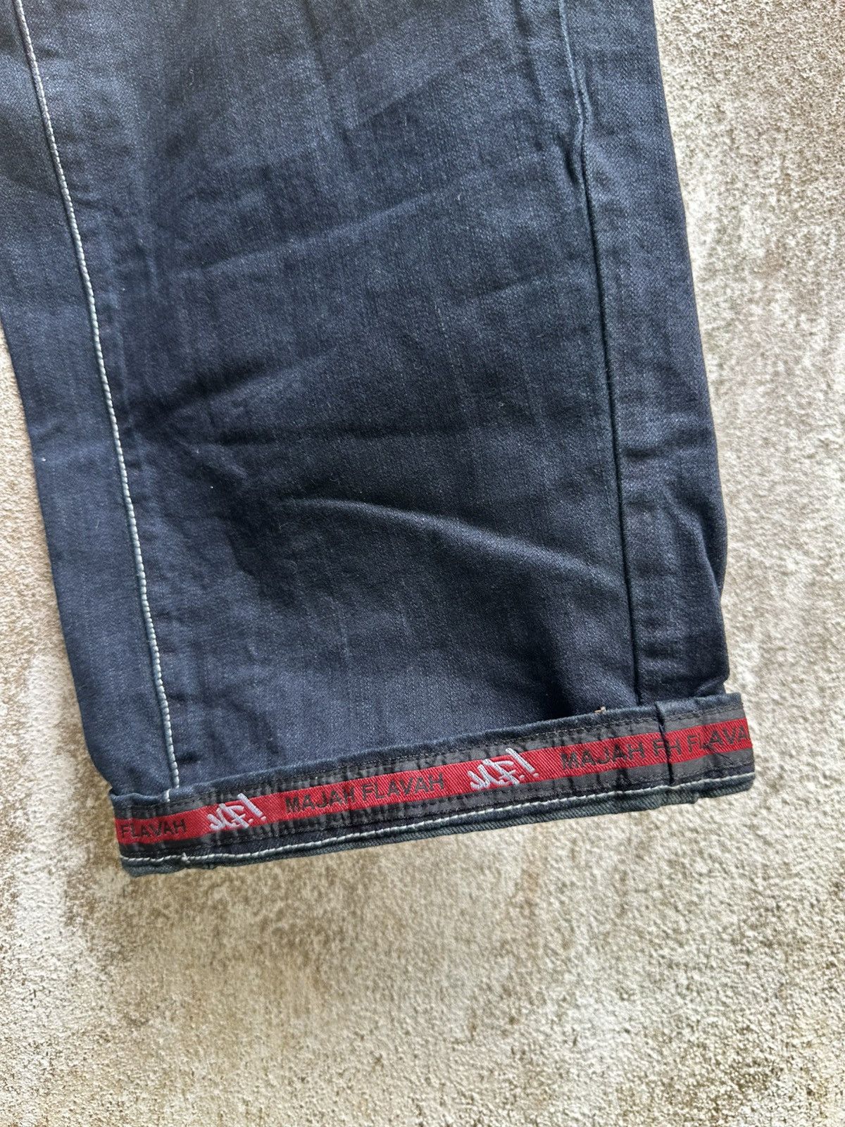 If Six Was Nine × Japanese Brand Vintage 90s MAJAH FLAVAH Baggy HipHop Flare Pants BOSS01 Size US 31 - 9 Thumbnail