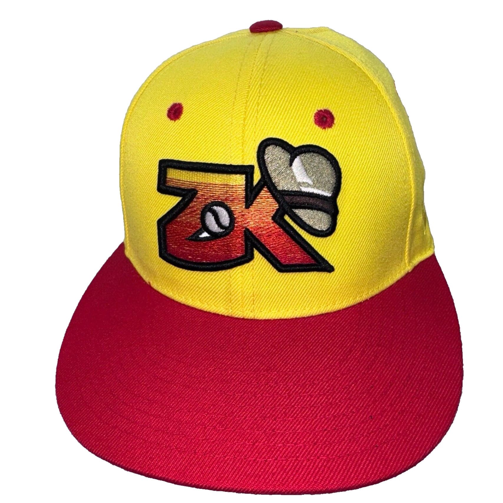 Zephyr Zephyr Hat Snapback CoastAL Plain League Logo 6 7/8 Mens Yellow Adjustable Breathable Lightweight Canvas Cotton Vintage No Signed No 6 7/8 Size ONE SIZE - 2 Thumbnail