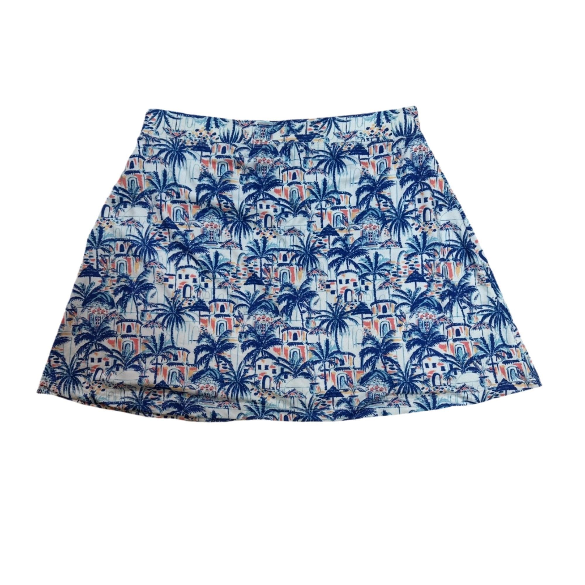 Other NWT Emerald 18 With With Blue Tropical Print Golf Skirt Si Size 29" - 2 Thumbnail
