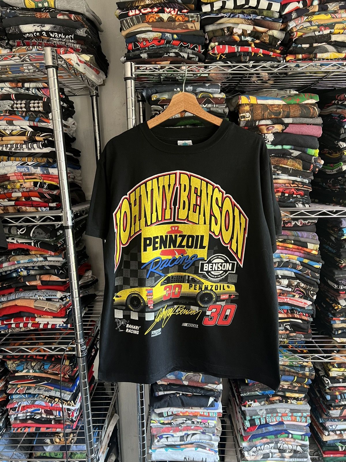 NASCAR 1996 Johnny Benson Pennzoil Rookie of the Year Tee Size US L / EU 52-54 / 3 - 1 Thumbnail