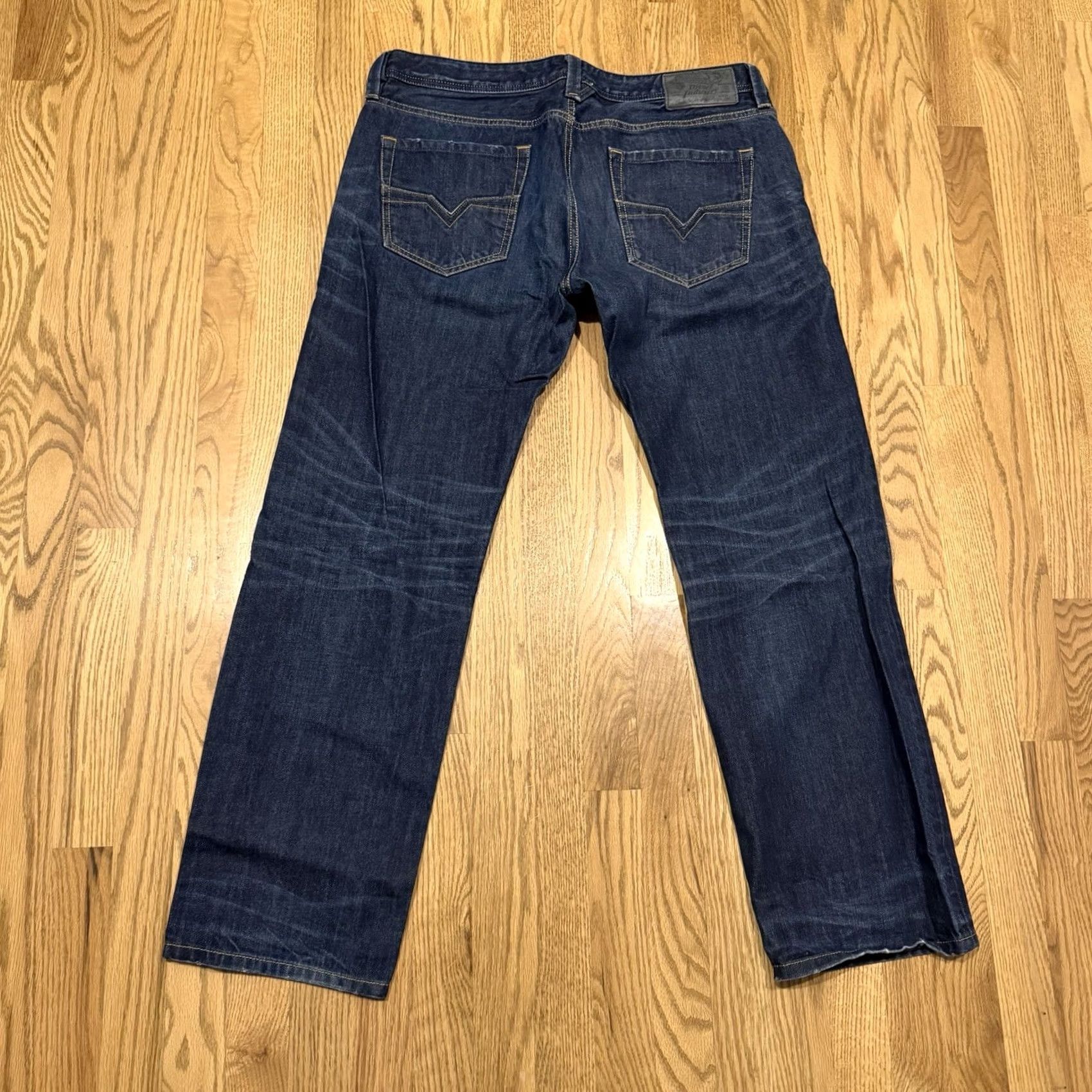 Diesel Diesel Larkee Jeans Mens Size 36x31 Button Fly Denim Blue Straight Regular 36 31 Size US 36 / EU 52 - 2 Thumbnail