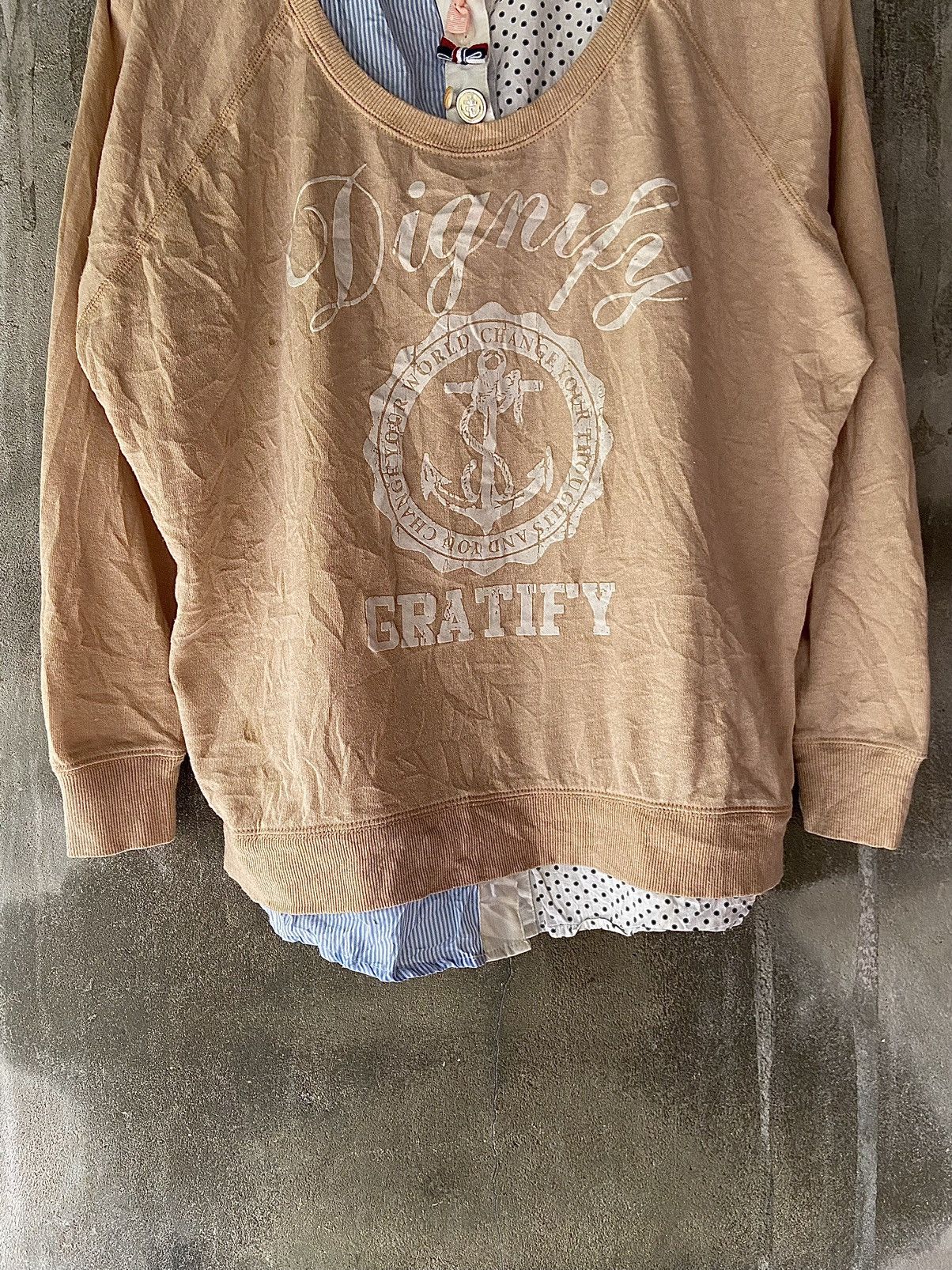 Beauty Beast × Hysteric Glamour × Japanese Brand DOUBLE LAYER DIGNIFY GRAIFIY SWEATSHIRT BUTTON UP SHIRT Size US M / EU 48-50 / 2 - 2 Thumbnail