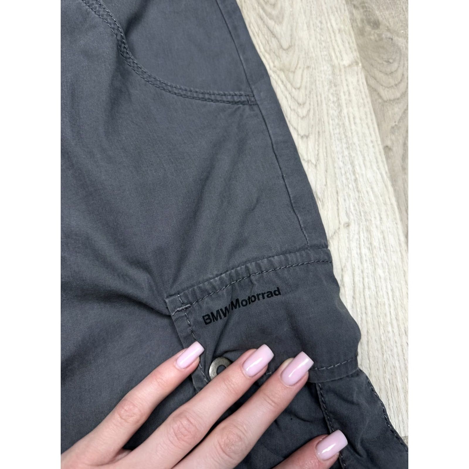 BMW BMW Motorrad Enduro Mens Cargo Pants XL Gray Cotton Logo Cargo Pants Mens XL Gray BMW Size US 36 / EU 52 - 3 Thumbnail