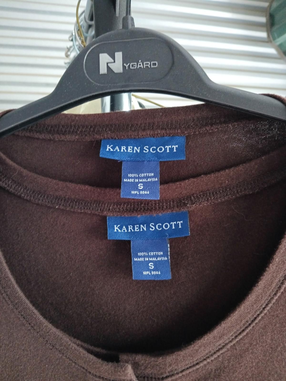 Designer Cozy Brown Cardigan Sweater Set Karen Scott Size S / US 4 / IT 40 - 7 Thumbnail
