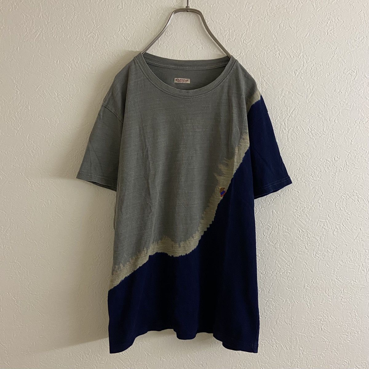 KAPITAL Indigo dyeing bivouac T-shirt