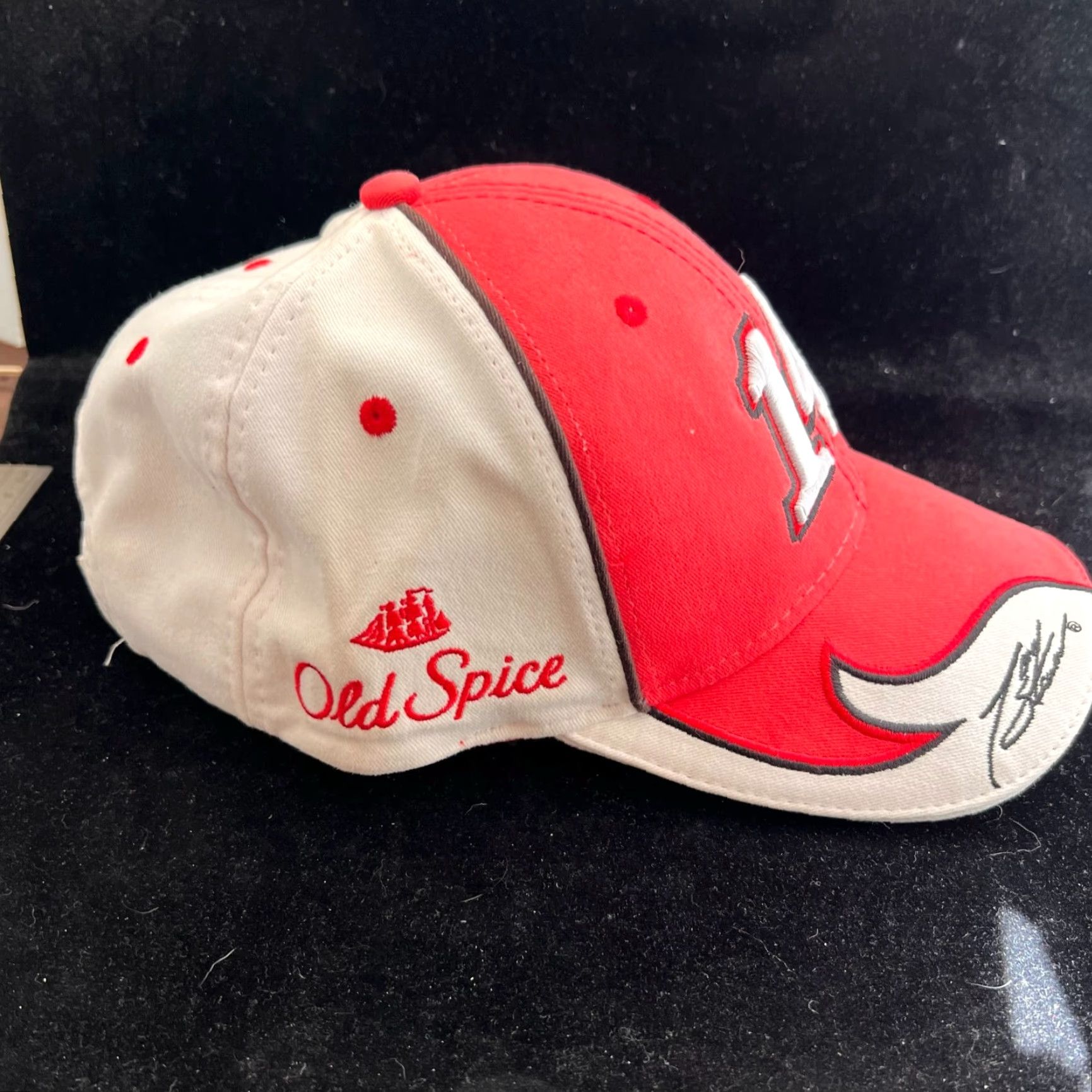 Vintage VINTAGE Tony Stewart 14 Old Spice Racing Hat Mens Red Winners Circle NASCAR Adjustable Size ONE SIZE - 6 Thumbnail