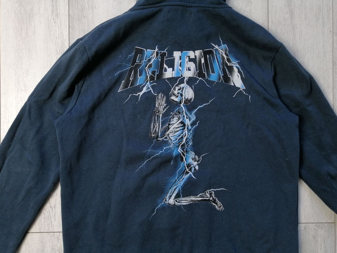 Other Religion hoodie with skeleton on the back Size US L / EU 52-54 / 3 - 2 Thumbnail