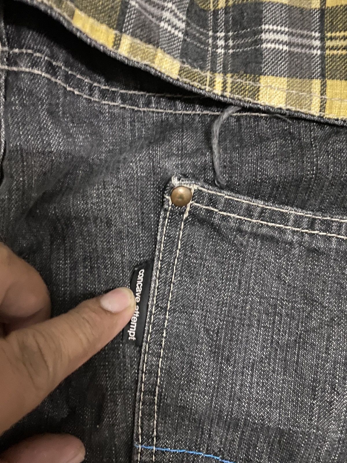 Japanese Brand × Vintage Vintage CNCV Concave Attempt Japanese Denim Jeans Size US 33 - 9 Thumbnail