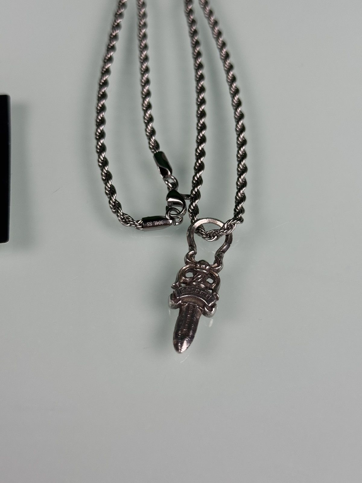 Chrome Hearts Chrome Hearts .925 Silver Dagger Zip Pendant with Rope Chain Size ONE SIZE - 5 Thumbnail