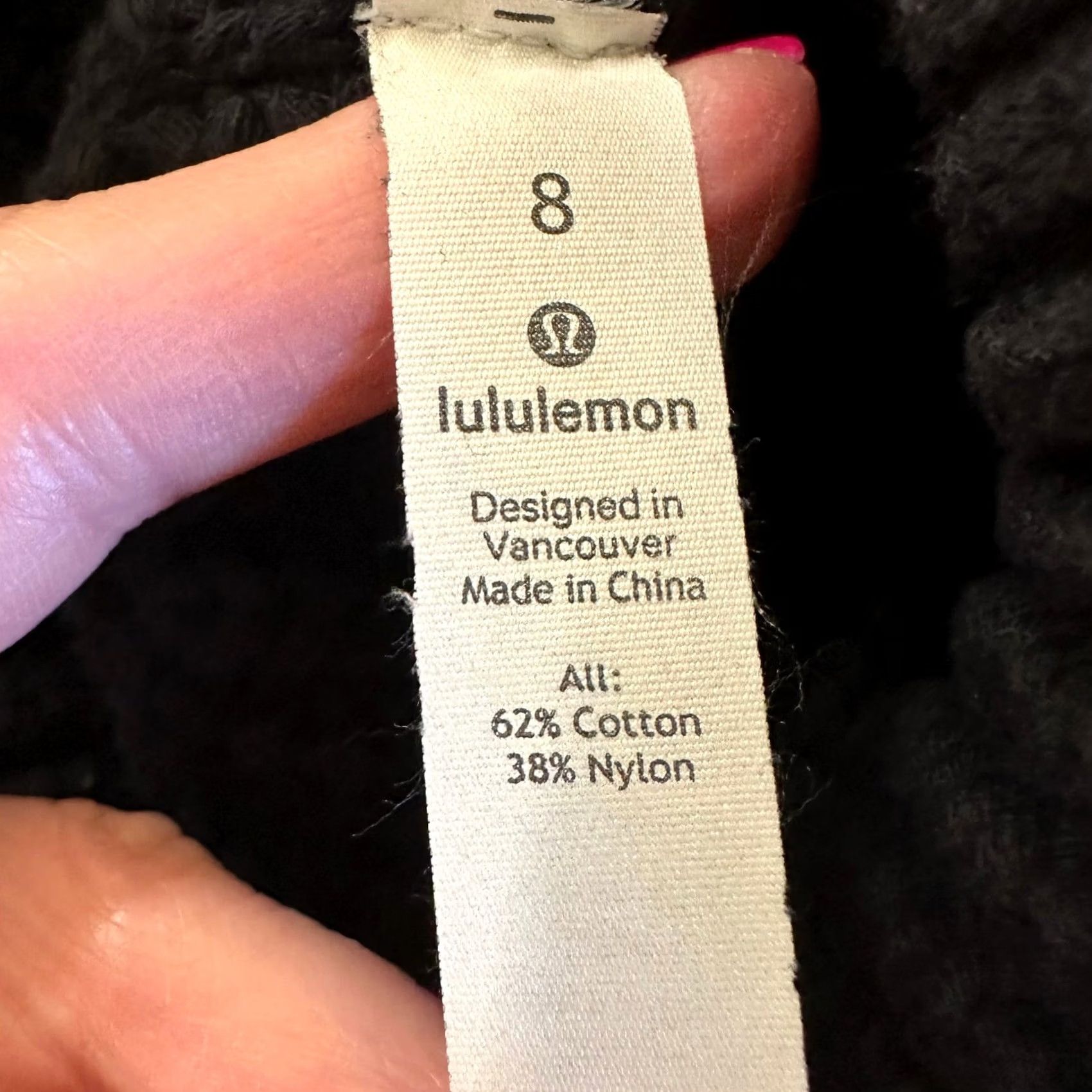 Lululemon Lululemon Black Cable Knit Mock Neck Sweater Raglan Sleeve Cotton Blend Size 8 Womens Pullover Size M / US 6-8 / IT 42-44 - 7 Thumbnail