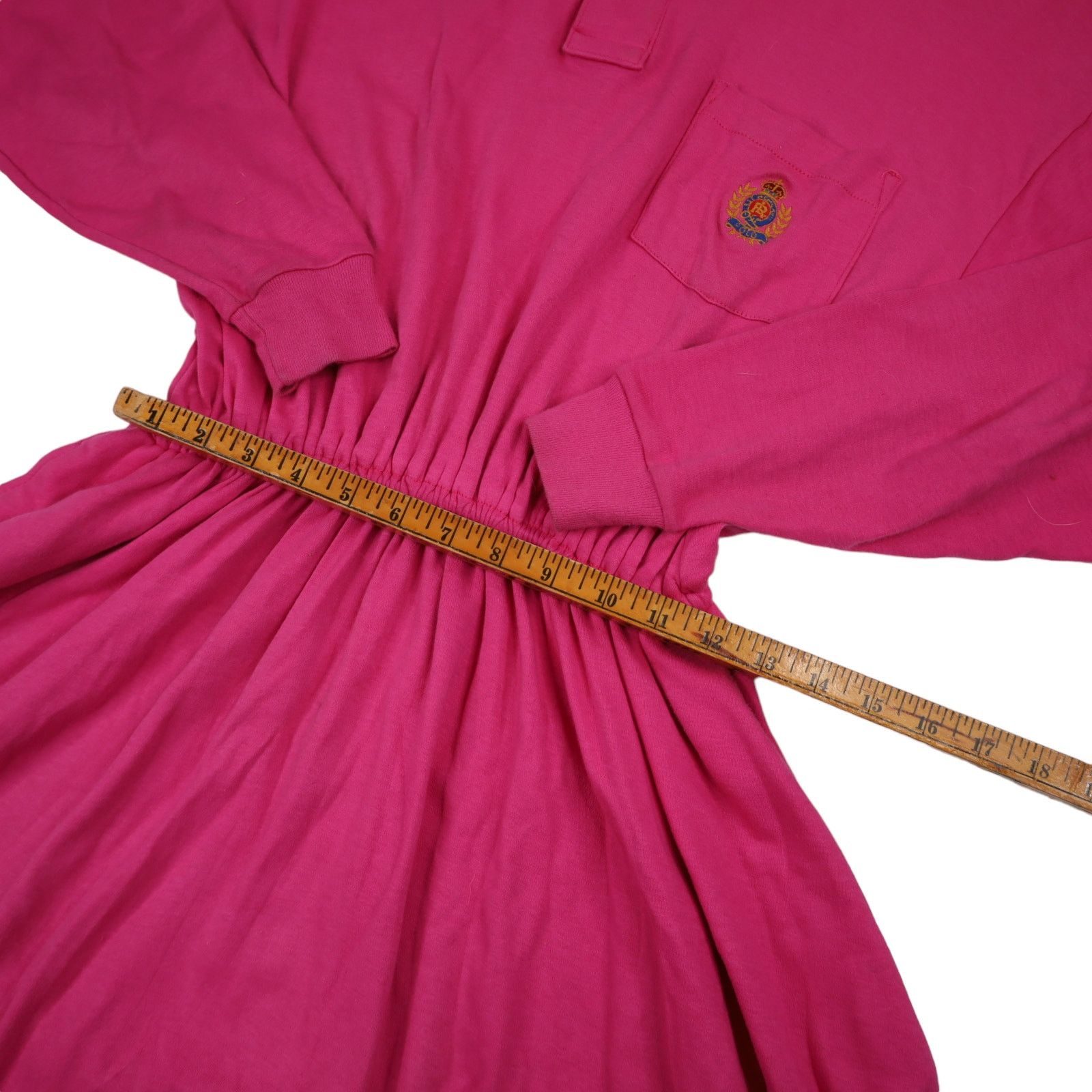 Polo Ralph Lauren × Vintage Vintage Polo Ralph Lauren Cookie Crest Dress Size L / US 10 / IT 46 - 4 Thumbnail