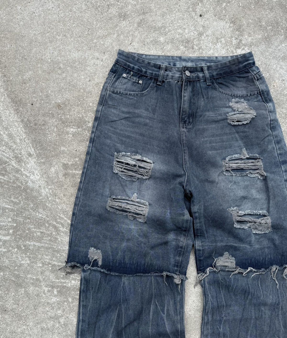 Other Vintage y2k opium streetwear avantgarde rare wide jeans Size US 34 / EU 50 - 6 Thumbnail
