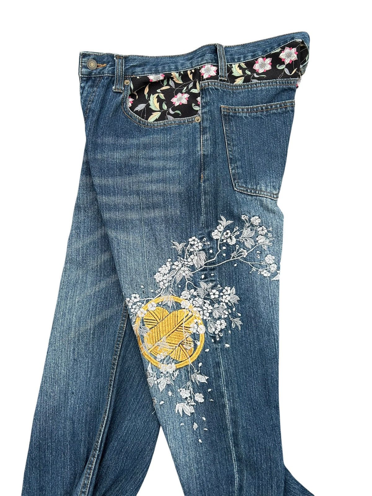 Kapital Karakuri Tamashii Japanese Inspired Distressed Denim Jeans Size US 32 / EU 48 - 5 Thumbnail