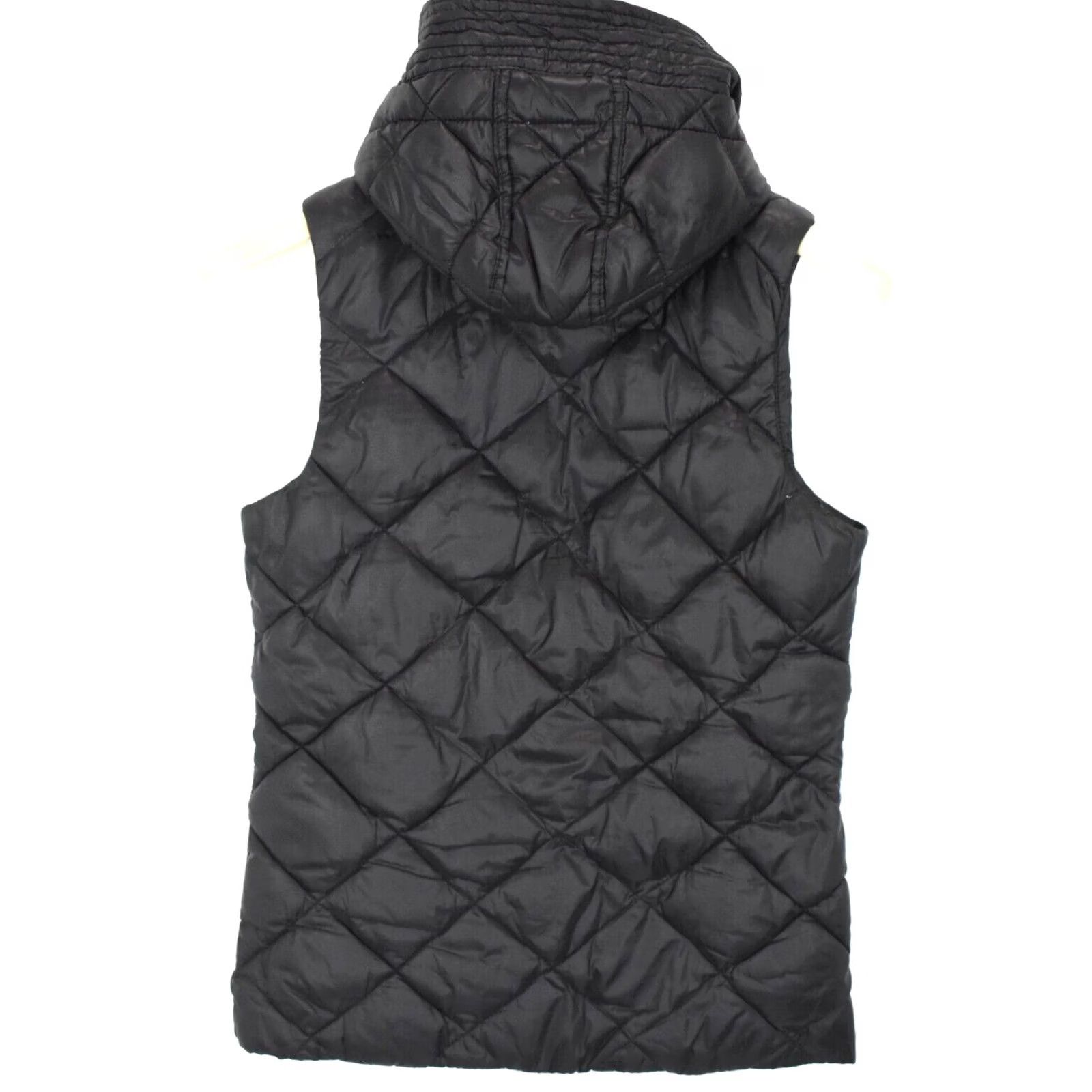Maison Scotch MAISON SCOTCH Waistcoat Women's SMALL Hooded Quilted Padded Full Zip Pockets Black Size S / US 4 / IT 40 - 2 Thumbnail