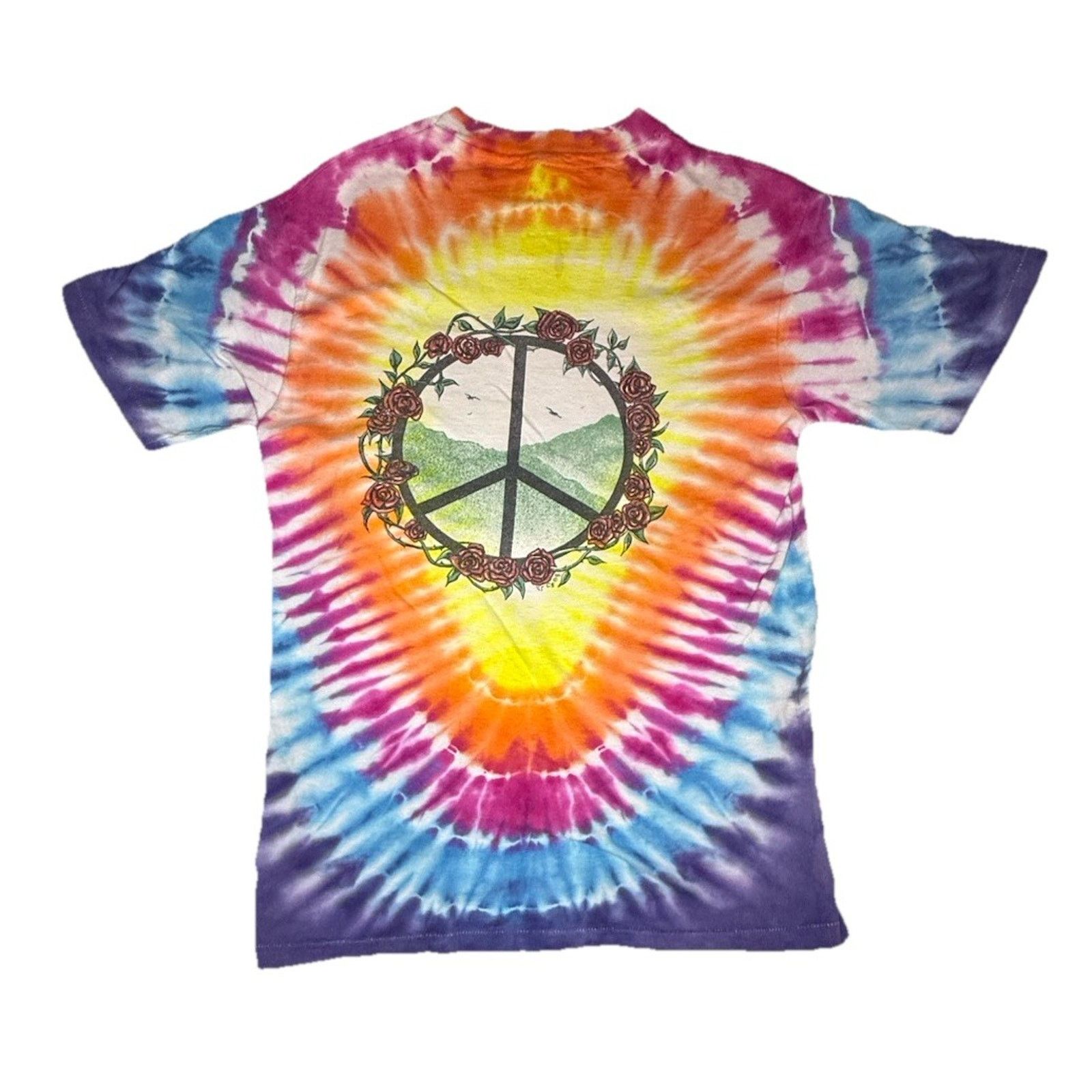 Disney VTG Alice In Wonderland Caterpillar Tie Dye T Shirt Mens M Size US M / EU 48-50 / 2 - 13 Thumbnail