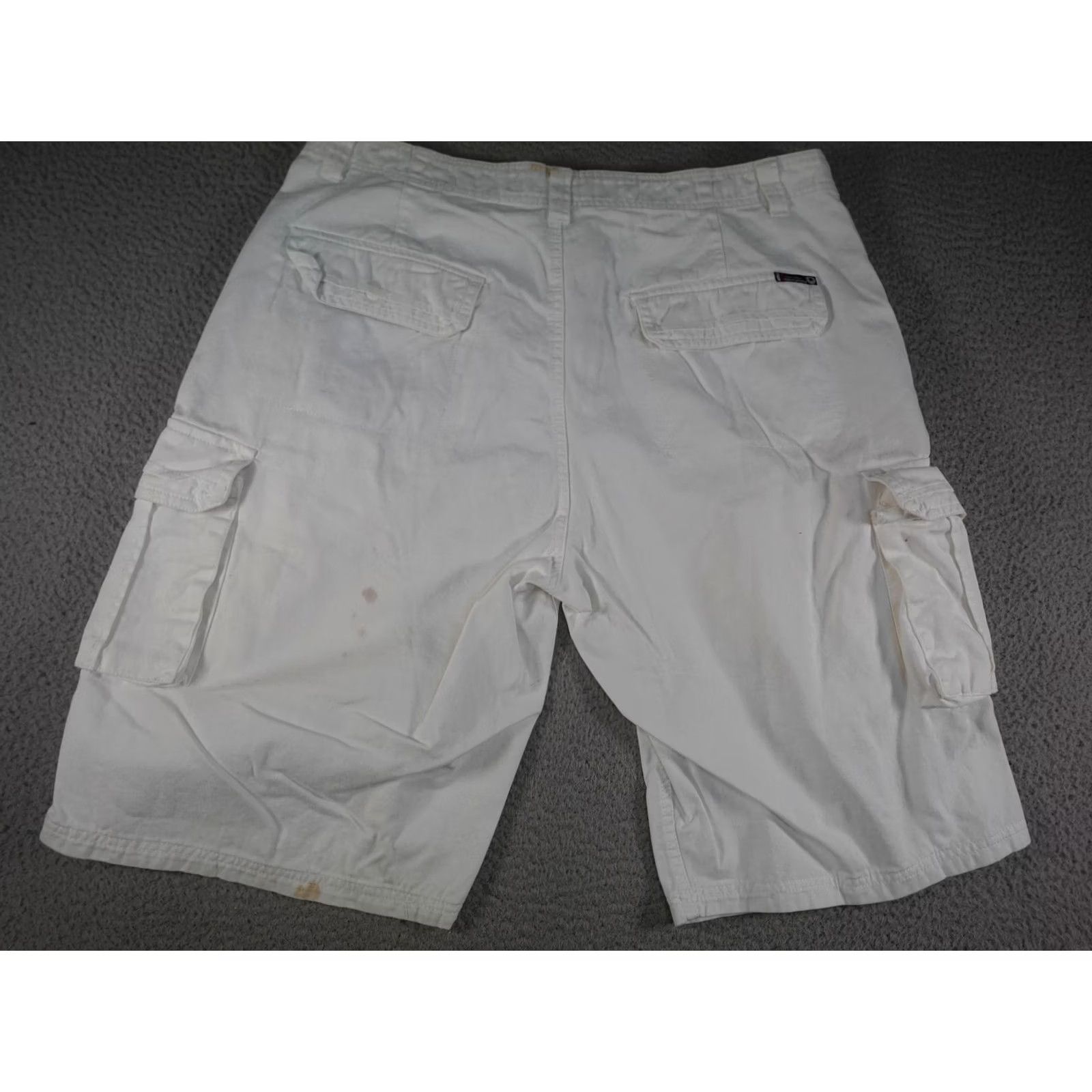Southpole Southpole Cargo Shorts Mens 40 White Baggy Rap Hip Hop Streetwear Y2K Urban Cargo shorts decked pockets Size US 40 / EU 56 - 4 Thumbnail