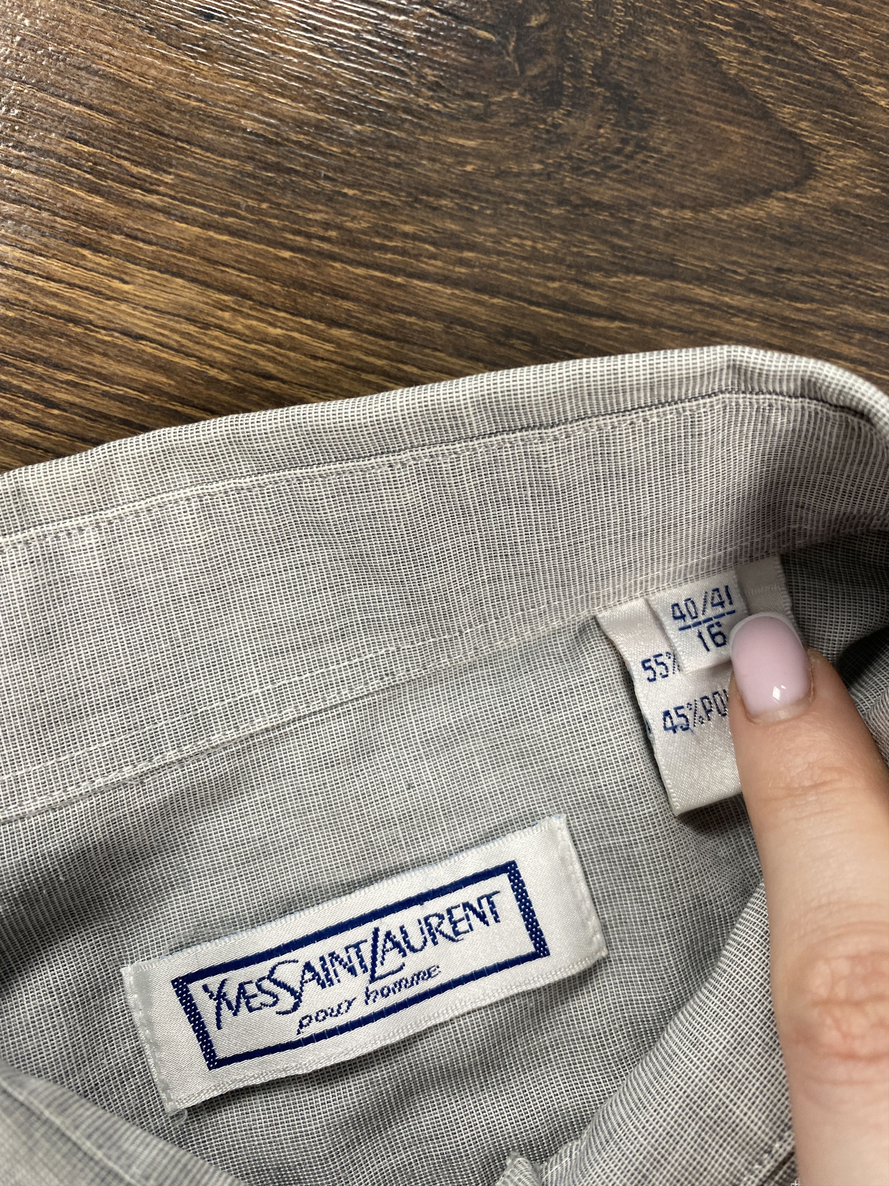 Yves Saint Laurent Yves Saint Laurent vintage YSL long sleeve shirt Size US L / EU 52-54 / 3 - 4 Thumbnail