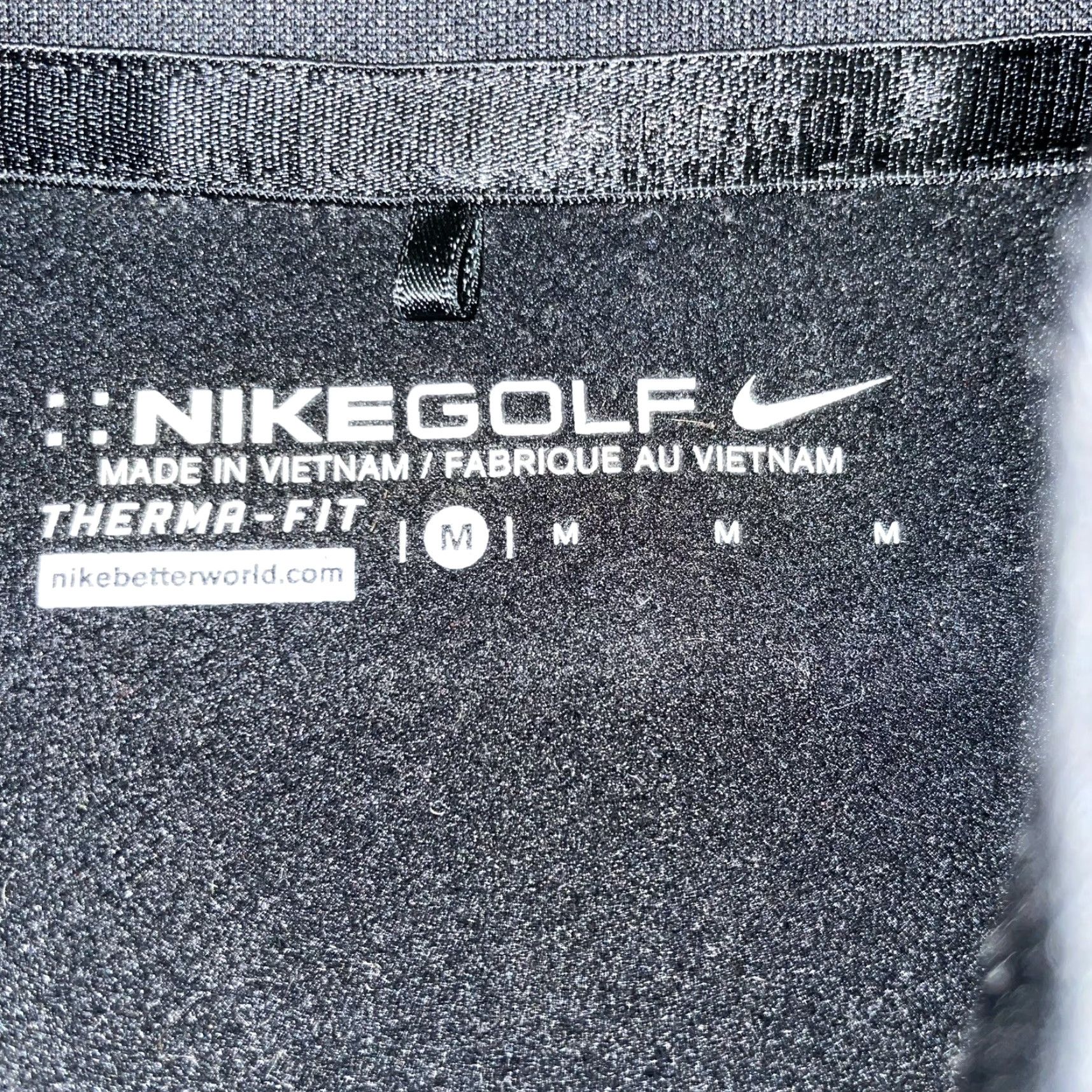 Nike VINTAGE Nike Golf Half Zip Pullover Shirt Men M Black Nike Golf 90s Mens Size US M / EU 48-50 / 2 - 2 Thumbnail