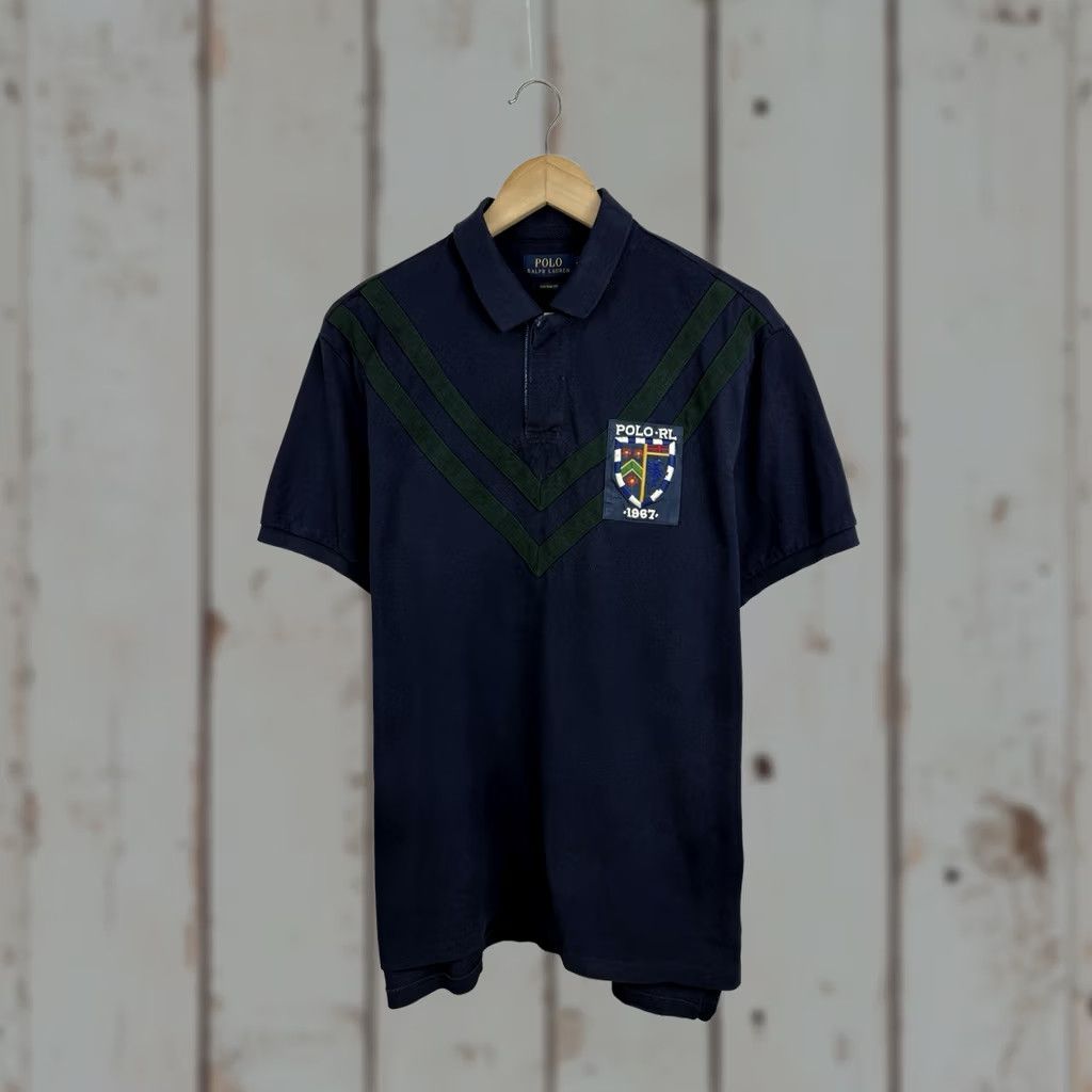 Ralph Lauren Polo Ralph Lauren 1967 Rugby Custom Fit Polo T-Shirt XL Dark Blue Mens Rugby 1967 Polo Size US XL / EU 56 / 4 - 1 Thumbnail