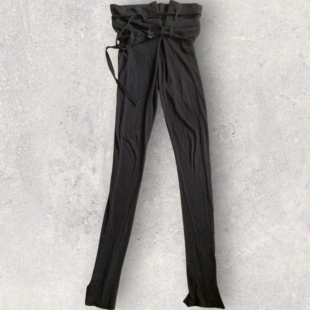 Ann Demeulemeester Ribbed Bondage Sweatpants Size 28" / US 6 / IT 42 - 2 Thumbnail