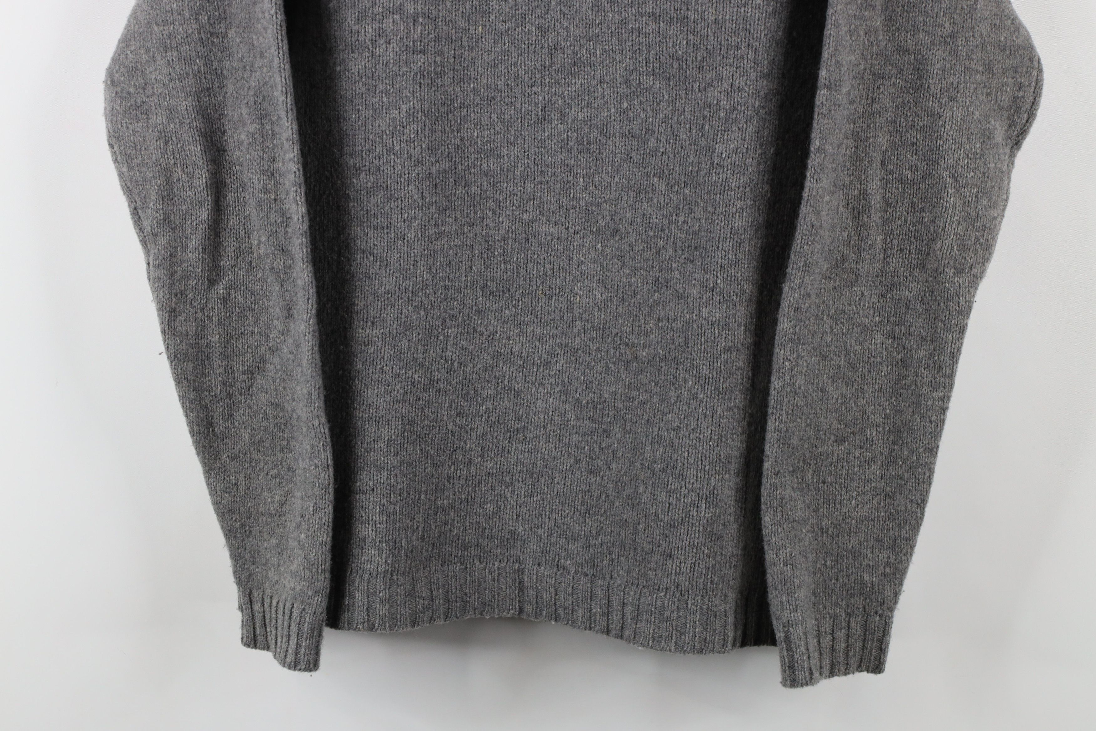 Gap × Vintage Vintage 90s Gap Lambswool Knit V-Neck Sweater Heather Gray Size US XS / EU 42 / 0 - 3 Thumbnail