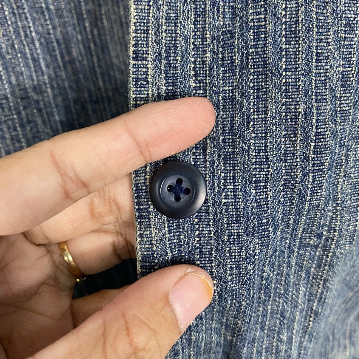 Japanese Brand 📌Vintage Denim Blanket Jacket Full Print Issey Miyake Size US M / EU 48-50 / 2 - 17 Thumbnail