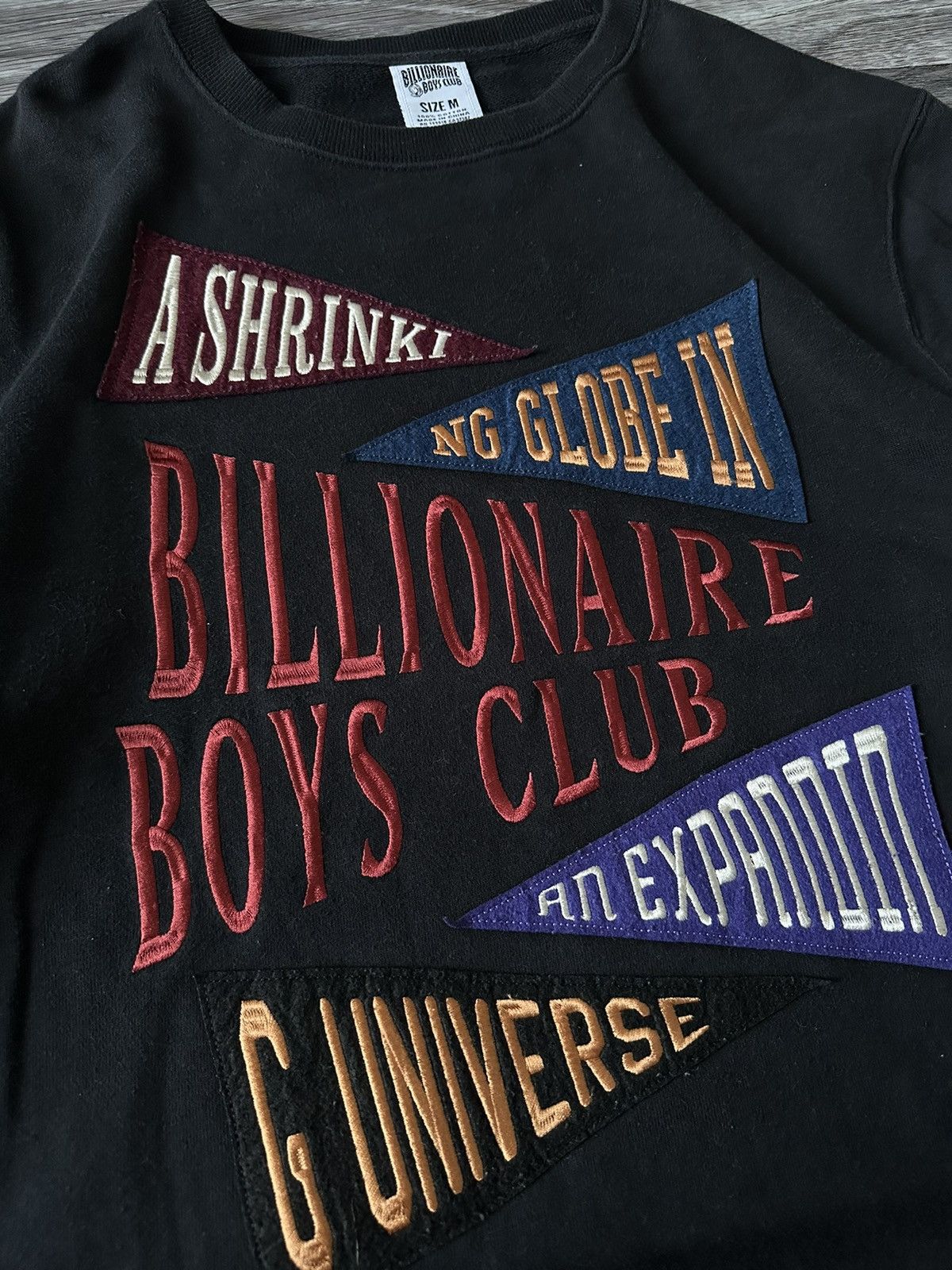 Billionaire Boys Club Billionaire Boys Club Black Spellout Crewneck sweatshirt hyp Size US M / EU 48-50 / 2 - 5 Thumbnail