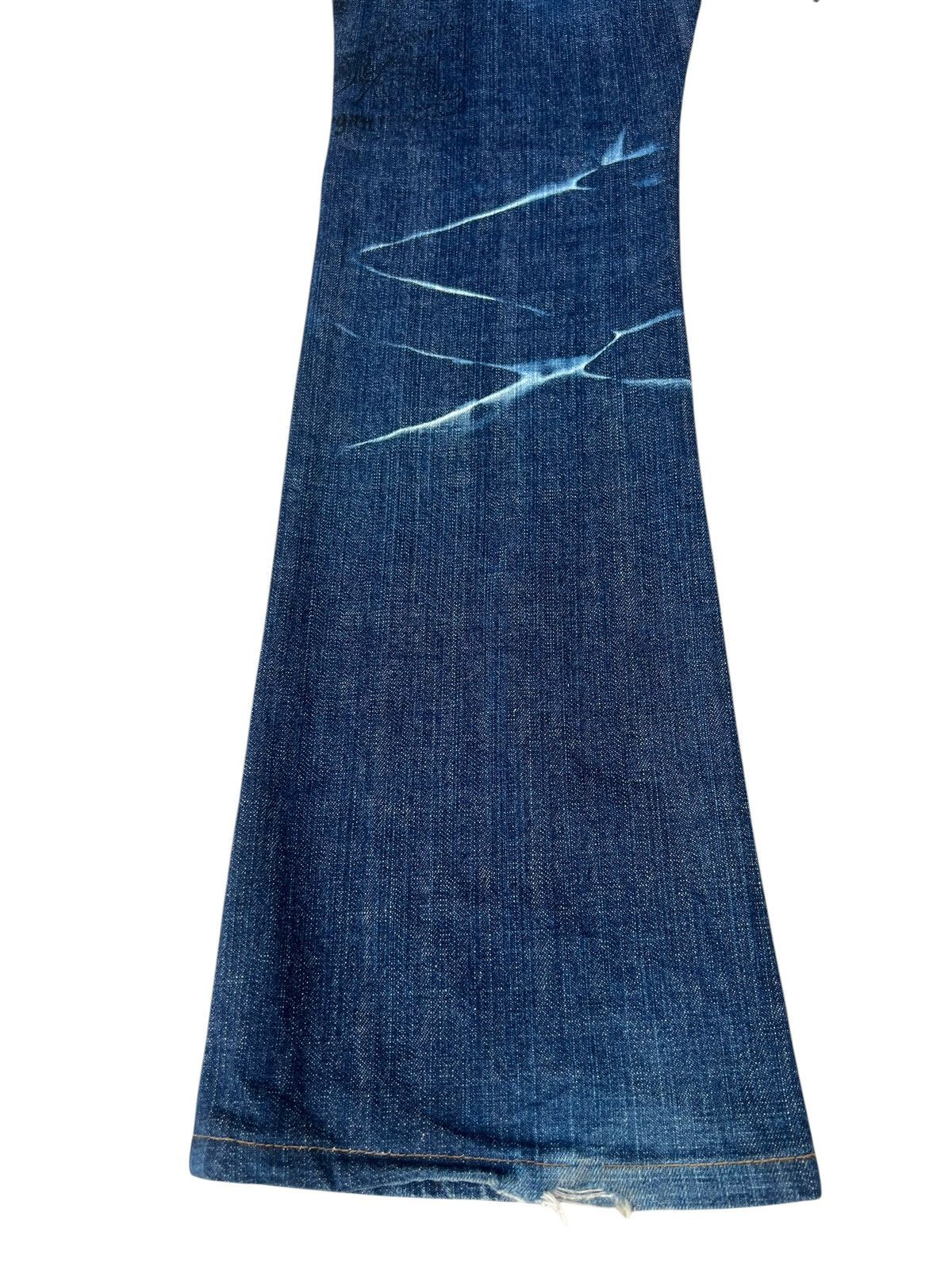 Morgan Homme RARE Morgan Homme Japan Distressed Denim Flare Jeans Size US 31 - 13 Thumbnail