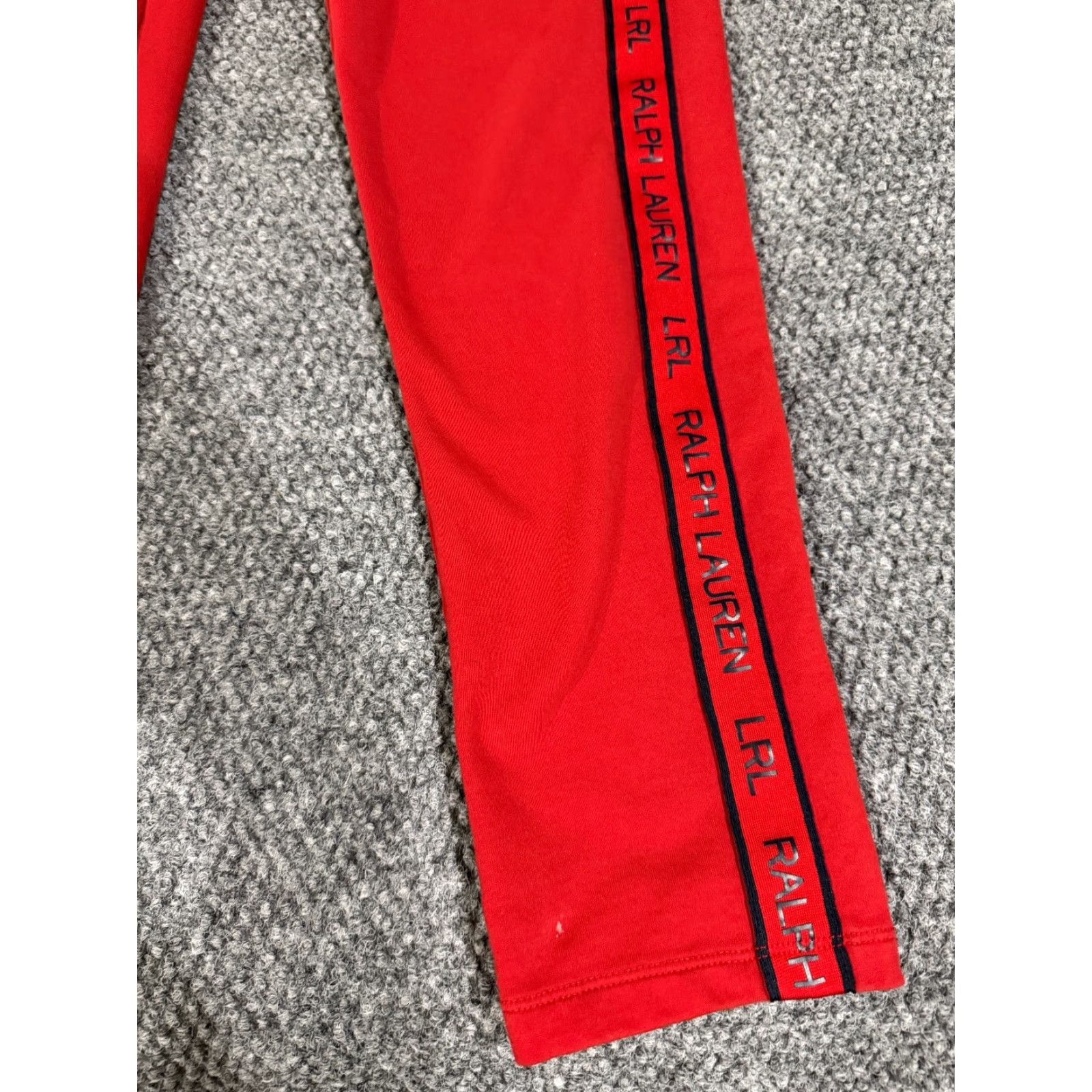 Ralph Lauren Lauren Ralph Lauren Leggings Womens Medium Red Logo Athletic Pants Pull On Ankle Stretch Breathable Elastic Waist Size 32" / US 10 / IT 46 - 3 Thumbnail