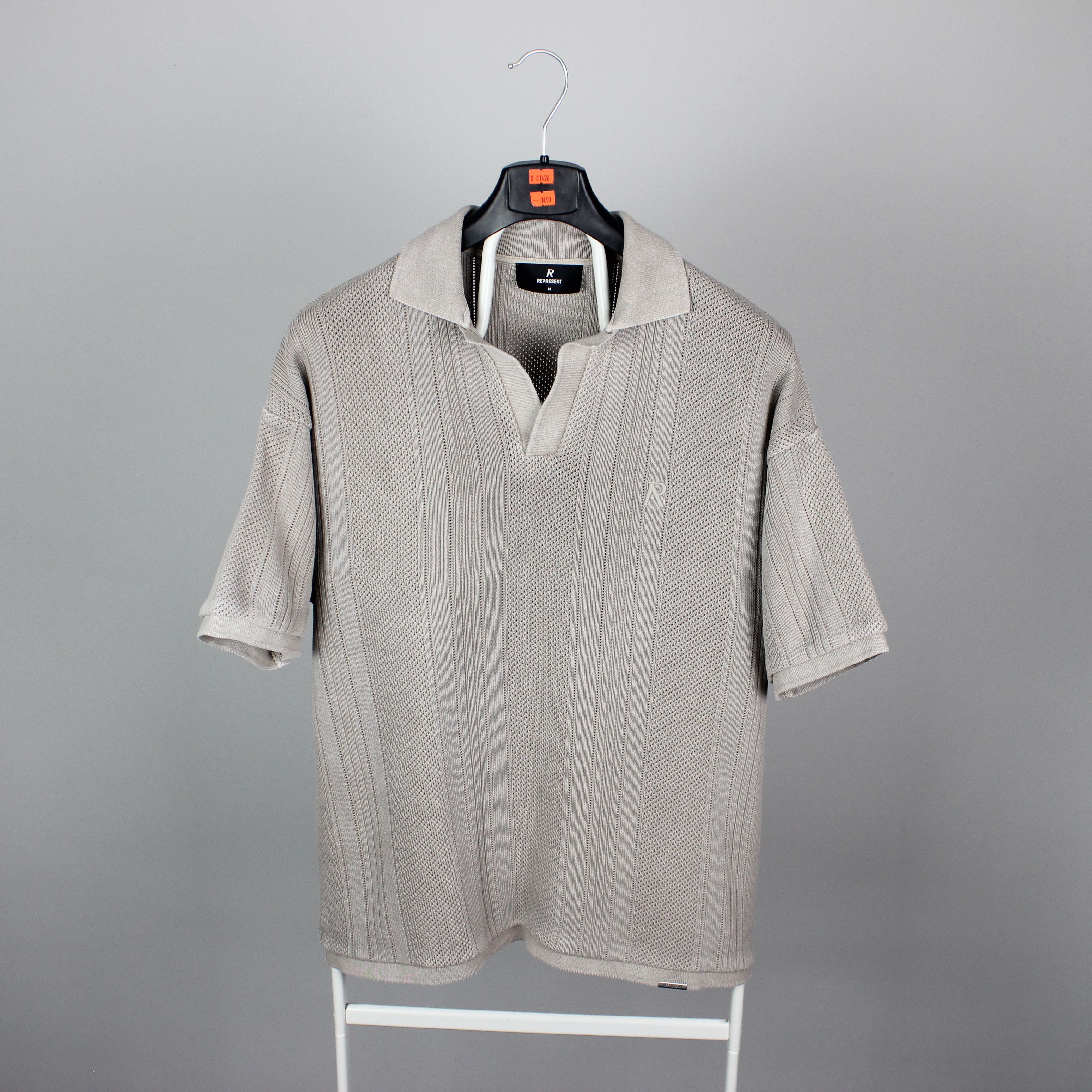 Represent Clo. Represent Beige Open Stitch Polo M oversized Size US M / EU 48-50 / 2 - 7 Thumbnail