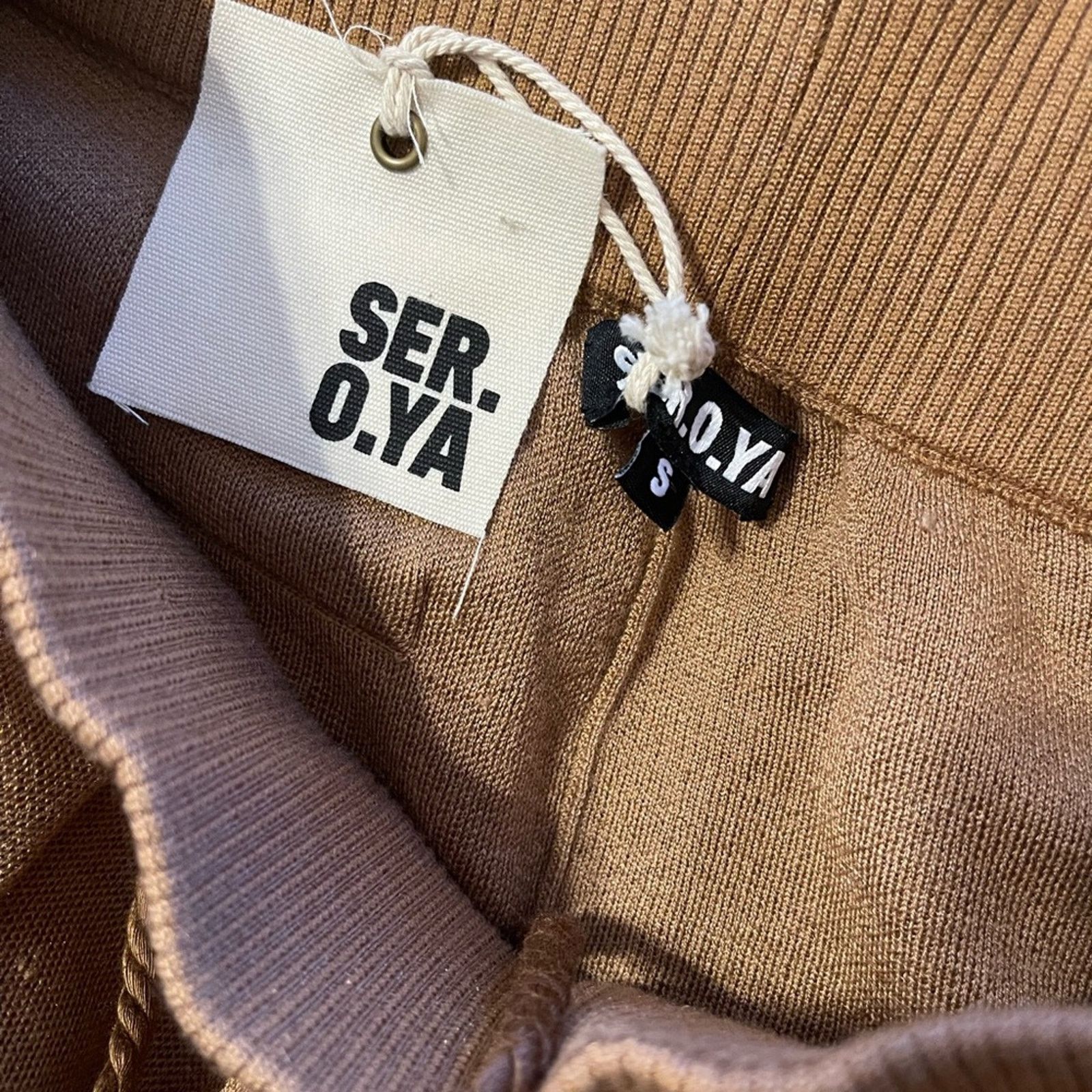 SER.O.YA Ser.O.Ya NWT Small Mens Two Toned Sandra Jogger Camel Size US 27 - 7 Thumbnail