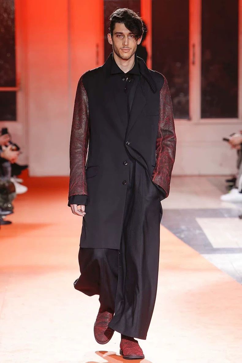 Yohji Yamamoto Yohji Yamamoto size 2 18AW Lace Sleeve Zipper Long blazer 2 Size 36R - 3 Thumbnail