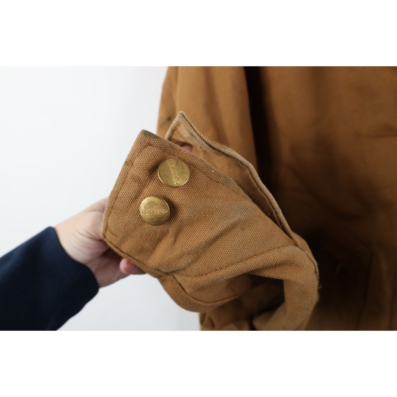 Carhartt Vintage 80s Carhartt Distressed Quilted Canvas Coveralls Size US 44 / EU 60 - 15 Thumbnail