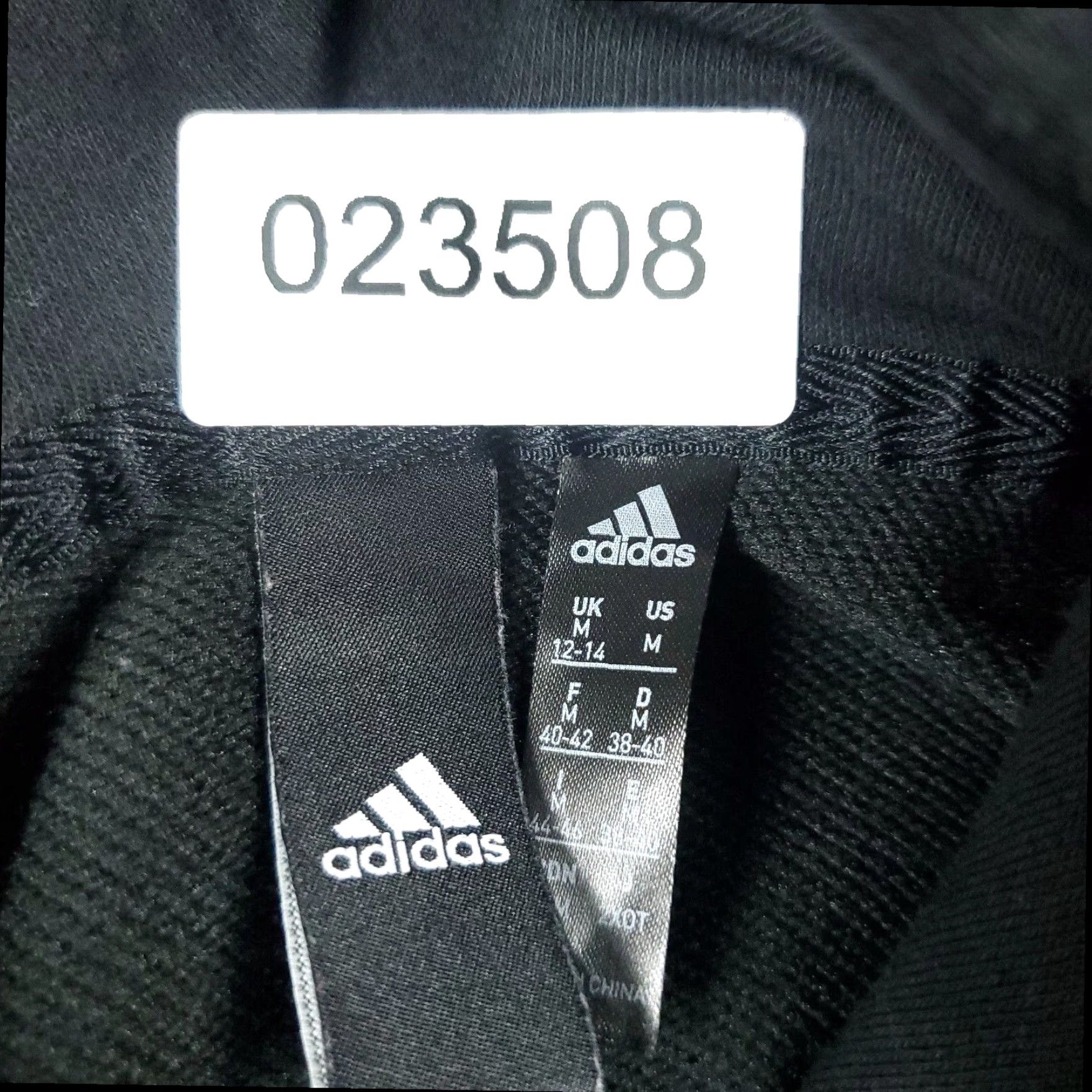 Adidas Adidas Womens Medium Full Zip Up Hoodie Sweatshirt Black Ladies Size M / US 6-8 / IT 42-44 - 8 Thumbnail